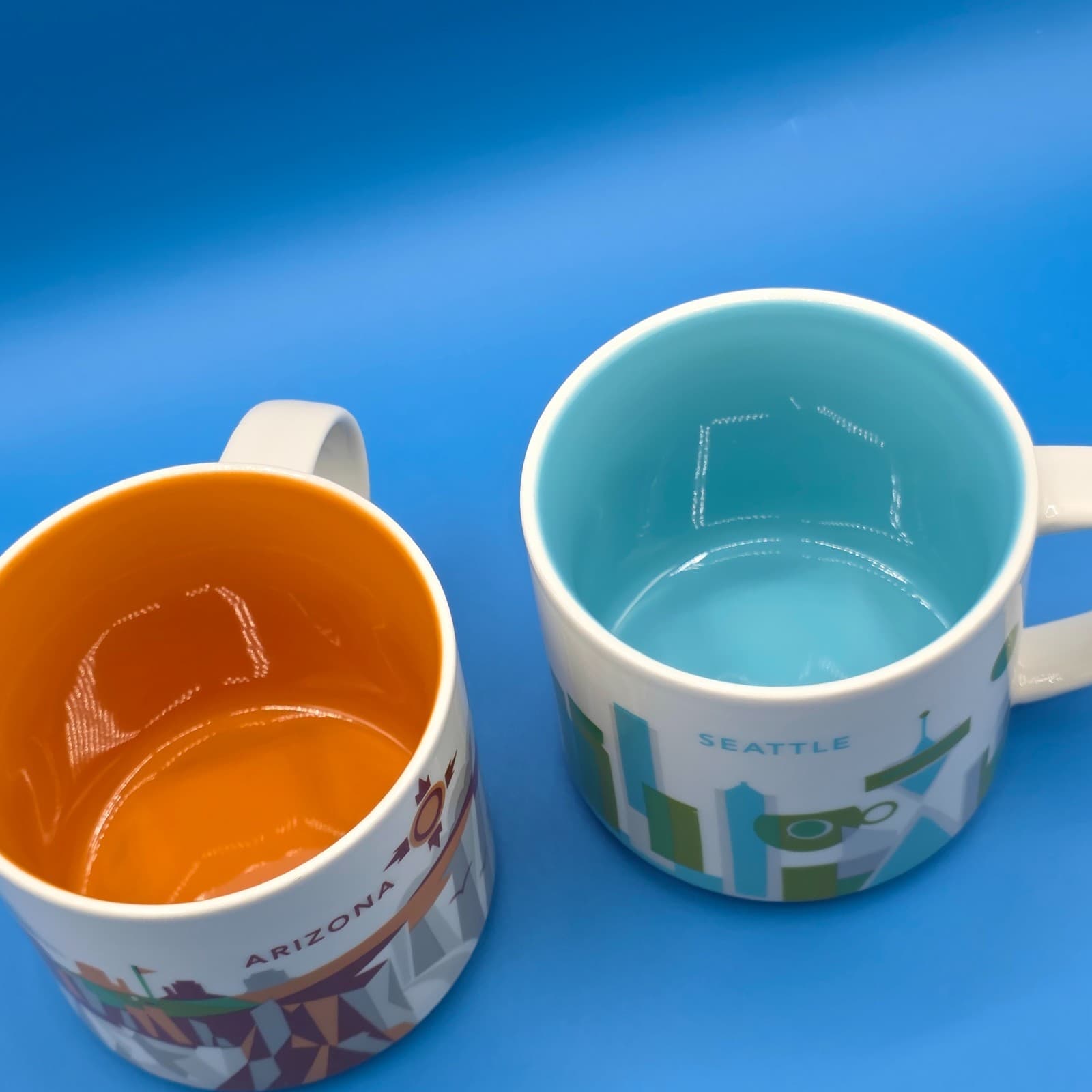 Starbucks Seattle & Arizona You Are Here Collection Series 14oz Coffee Mug Cup - Thumbnail 4
