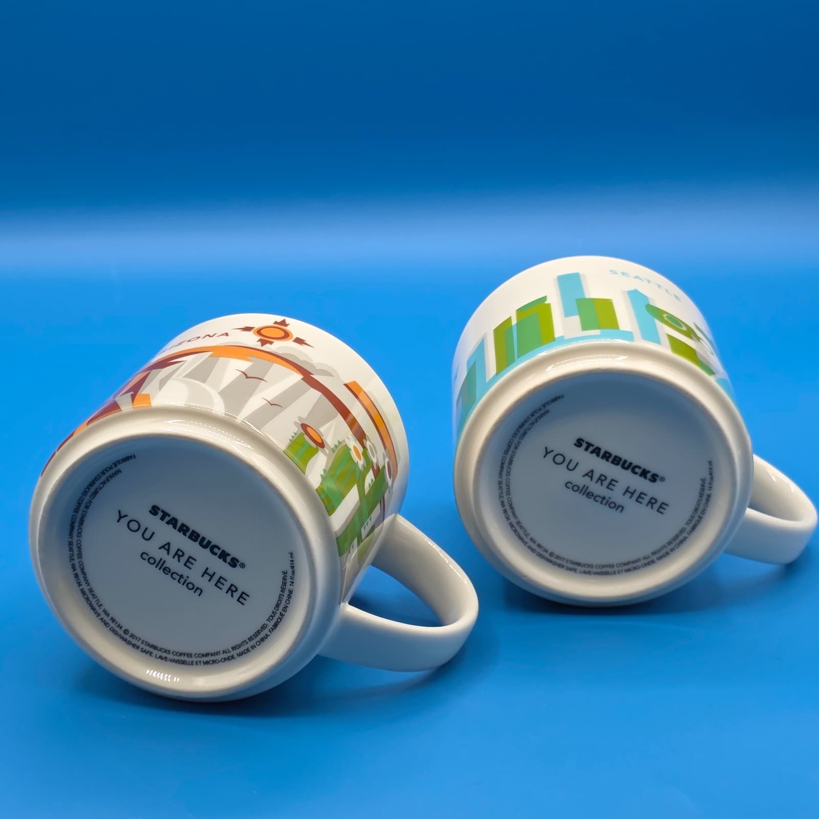 Starbucks Seattle & Arizona You Are Here Collection Series 14oz Coffee Mug Cup - Thumbnail 8