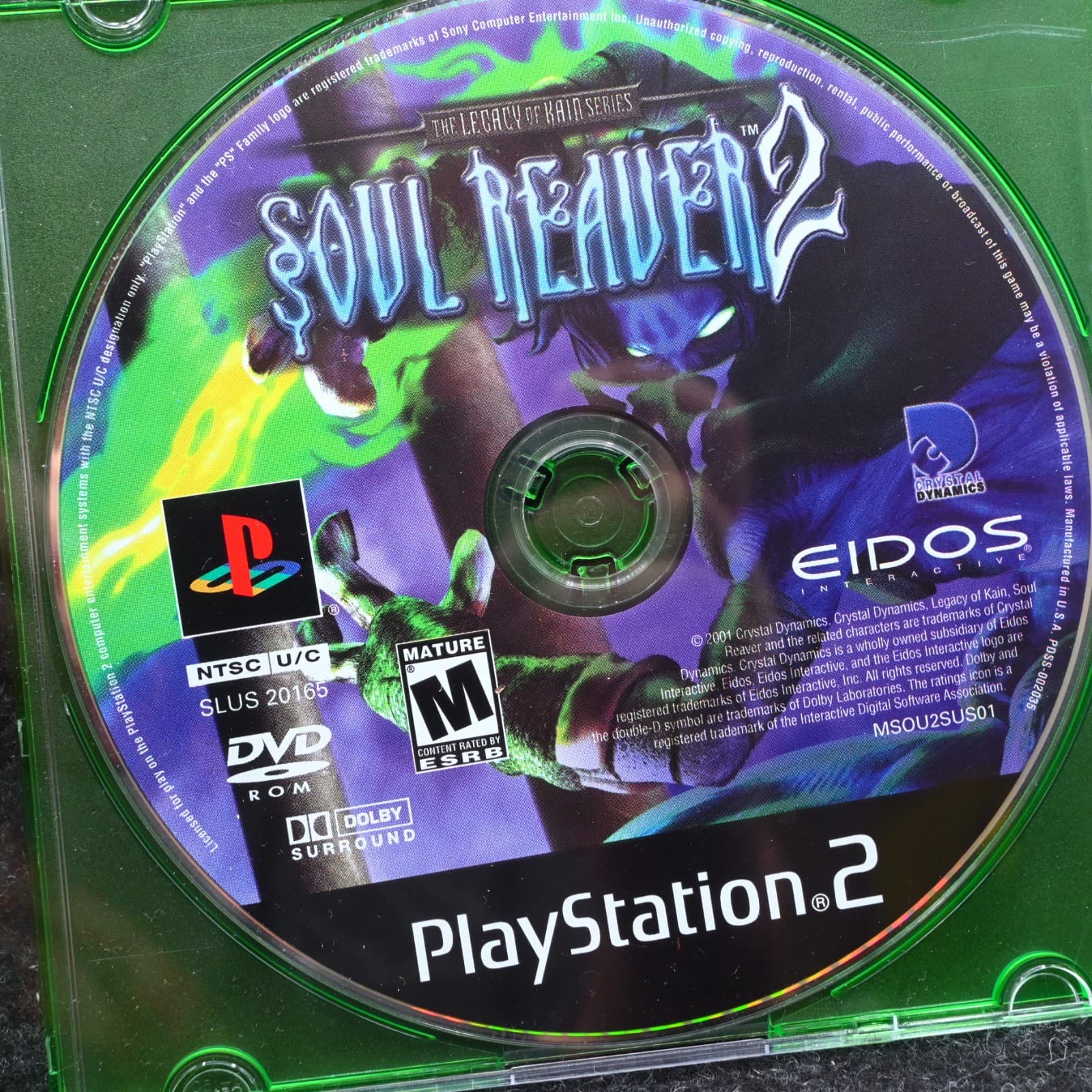 Legacy of Kain Soul Reaver 2 PS2 Disc Only TESTED Authentic Play Station 2 - Thumbnail 2