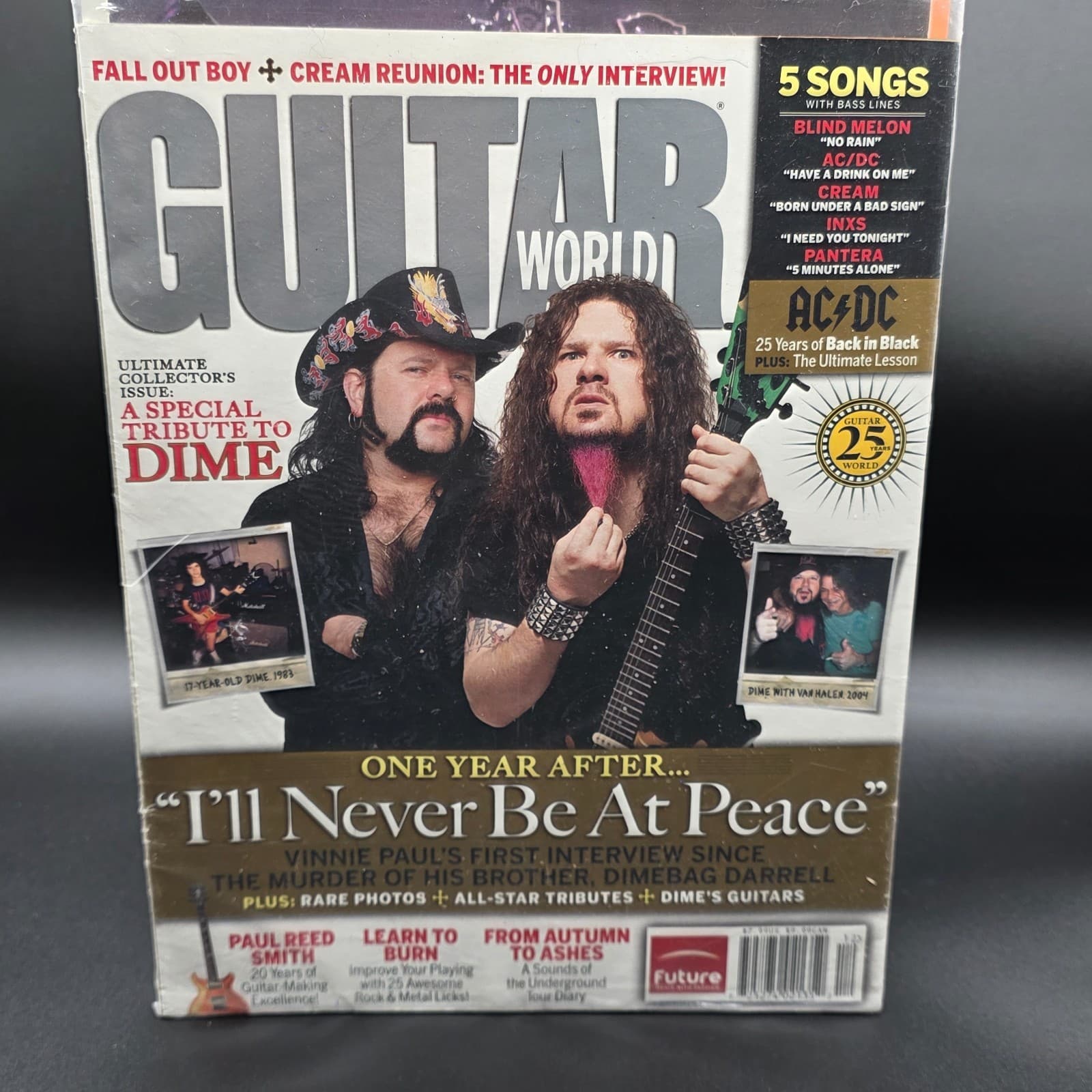 2005 Guitar World Magazine Dimebag Darrell Tribute w/ CD NEW - Thumbnail 2
