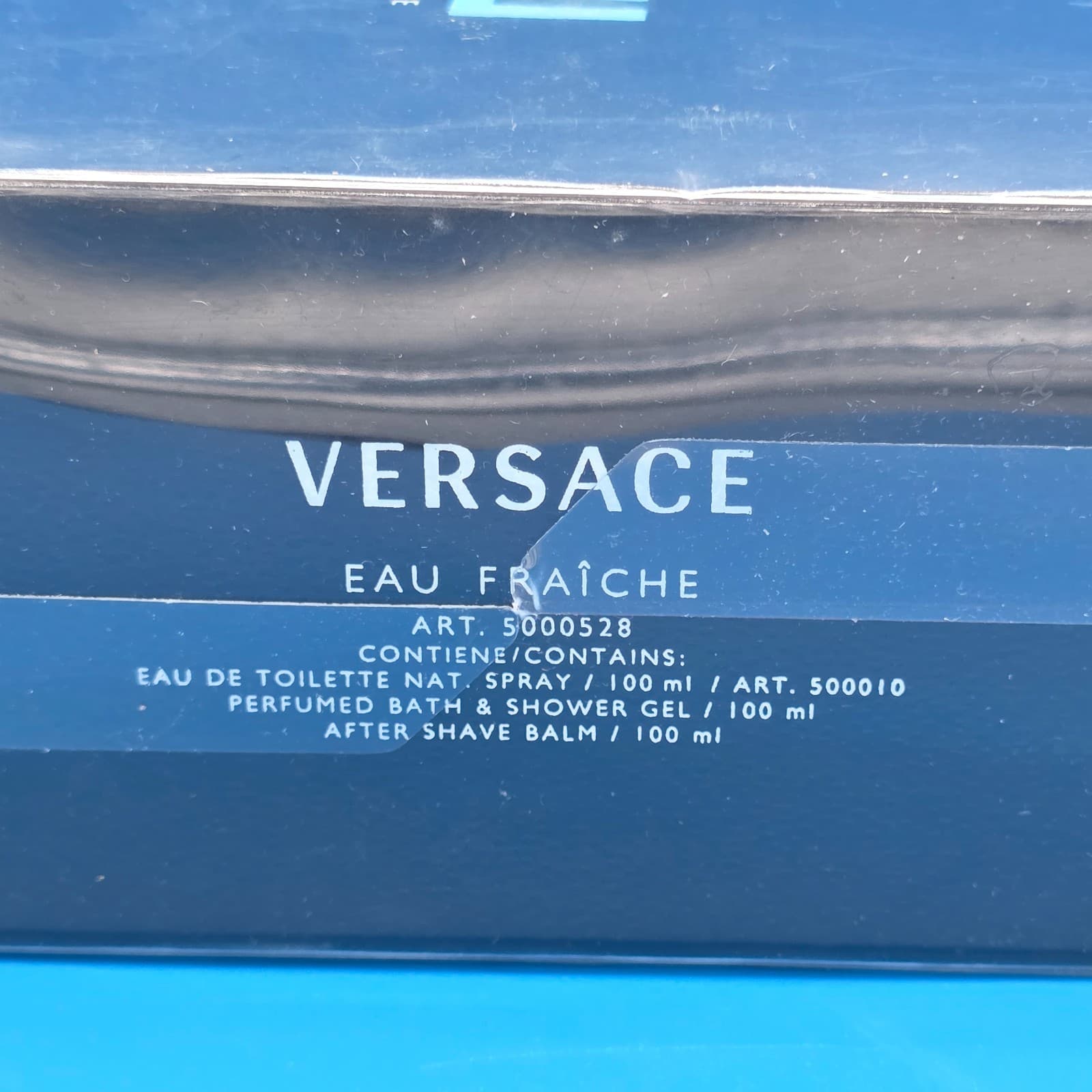 Versace Man Eau Fraîche Gift Set 3.4 oz EDT Shower Gel Shave Balm - Thumbnail 6