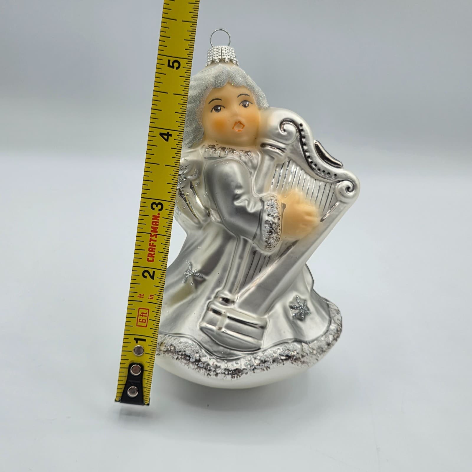 Vubtage Goebel Weihnacht Angel with Harp Glass Christmas Ornament Limited 5000 - Thumbnail 6
