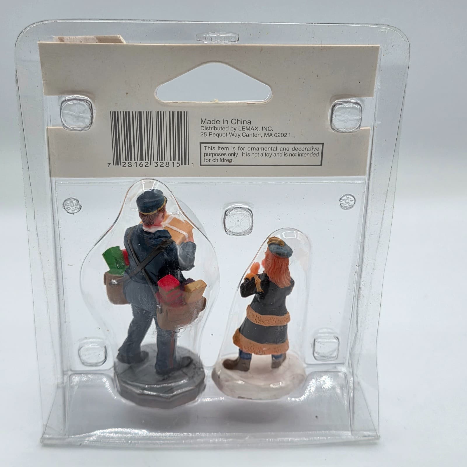 Lemax Christmas Village FOR ME SET OF 2 MAILMAN AND CHILD - Thumbnail 4