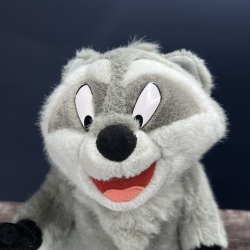 VTG Disneyland Walt Disney Pocahontas 14" Meeko Raccoon Plush Large - Thumbnail 2