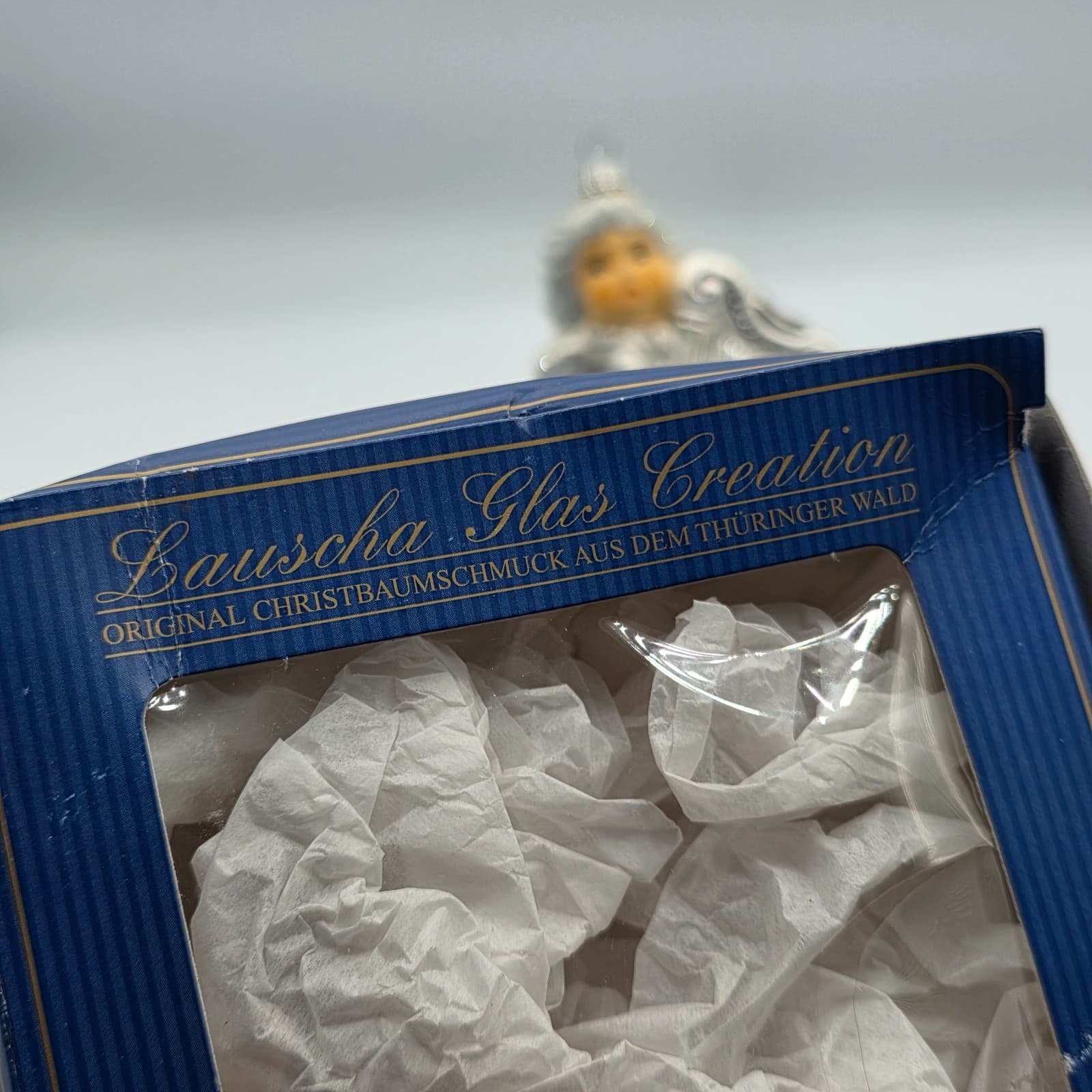 Vubtage Goebel Weihnacht Angel with Harp Glass Christmas Ornament Limited 5000 - Thumbnail 4