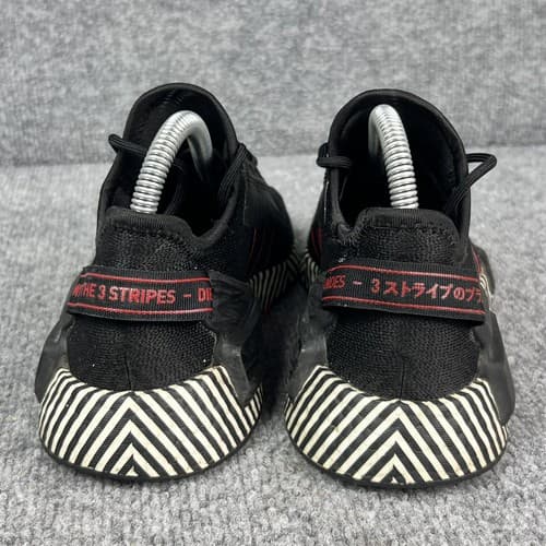 Adidas NMD_R1 V2 Kids Size 4.5 Black Red White Shoes FY2107 Striped - Thumbnail 6
