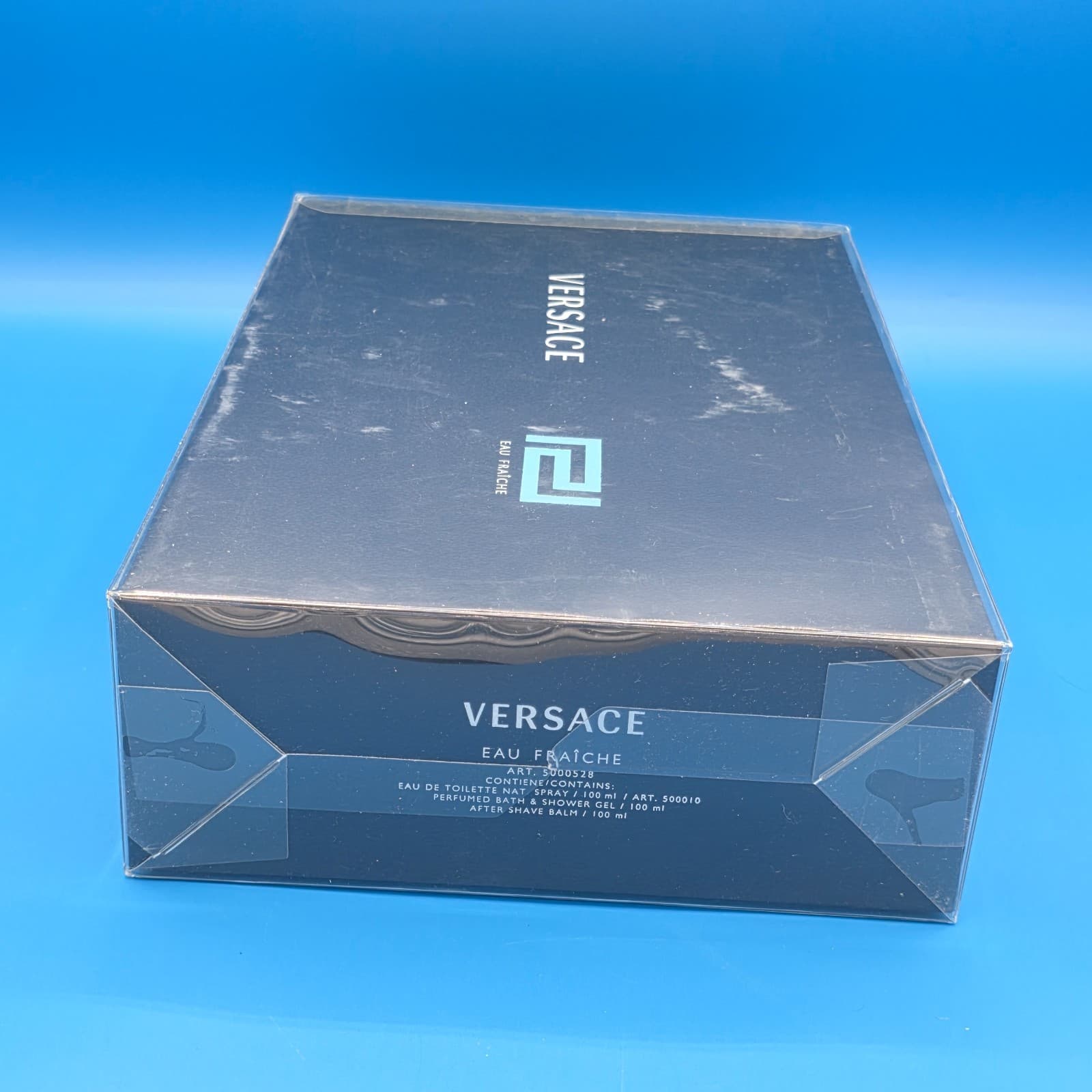 Versace Man Eau Fraîche Gift Set 3.4 oz EDT Shower Gel Shave Balm - Thumbnail 4