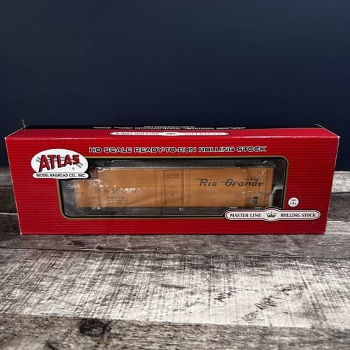 Atlas HO #20002970 Rio Grande (Late) 50' Plug Door Box Car (Rd #60844)