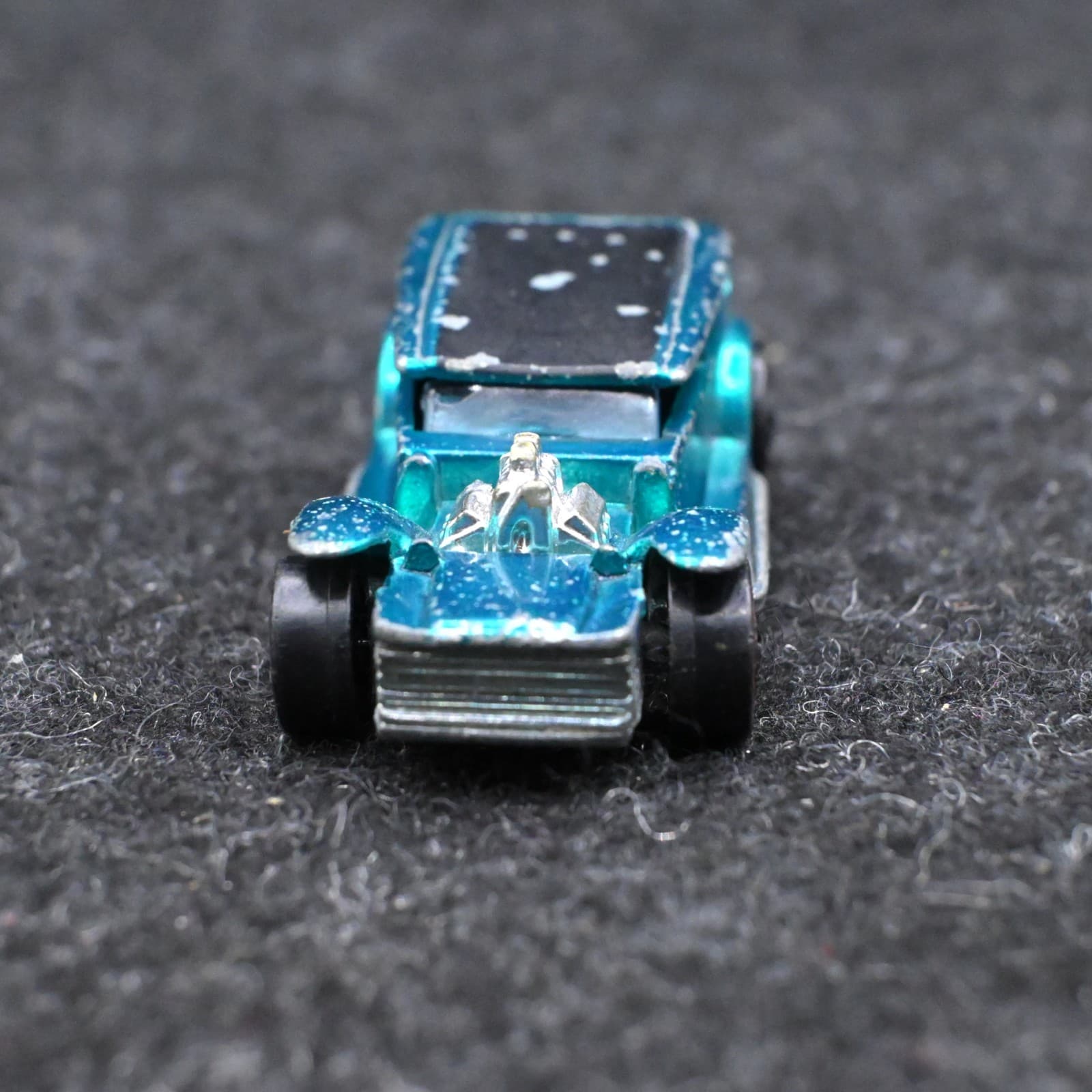 Original Hot Wheels Redline 1969 The Demon Aqua Made In Hong Kong - Thumbnail 2