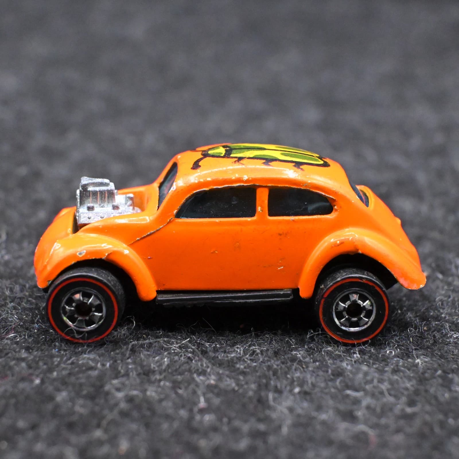 Hot Wheels Redline Wisconsin Toy Company VW Volkswagen Bug Orange Insect Roof