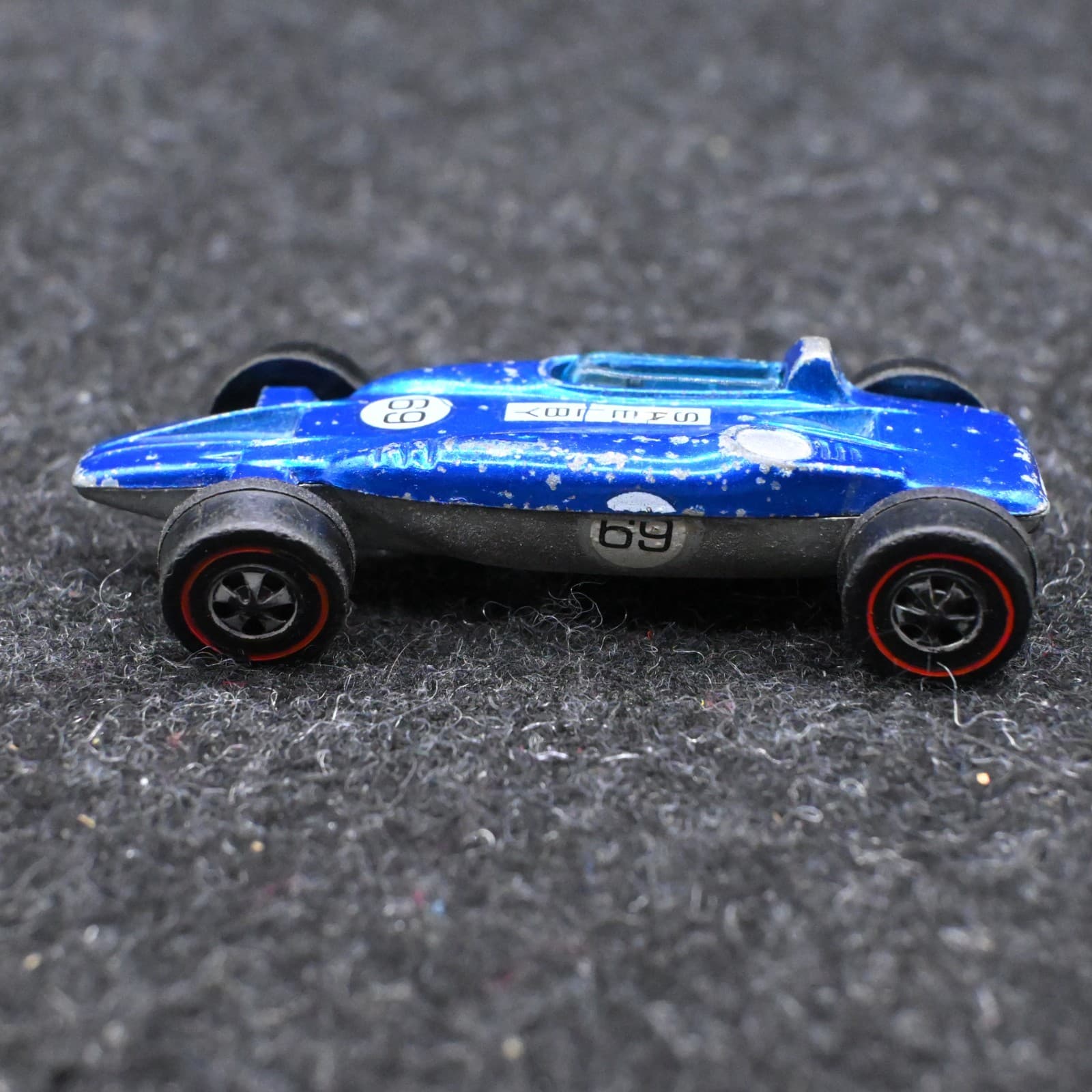 Hot Wheels Redline Shelby Turbine Blue Color 1969 Hong Kong