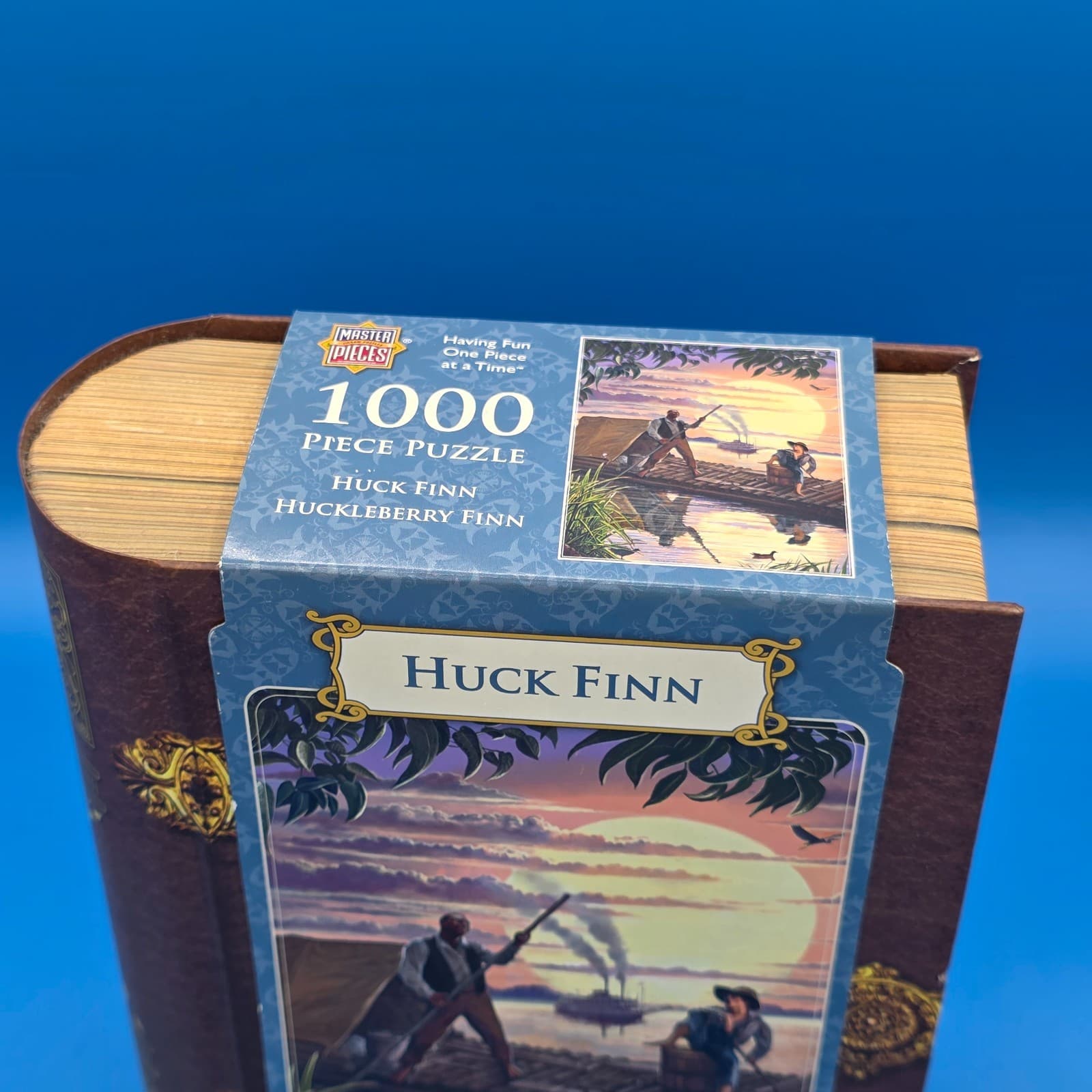 Master Pieces "Huck Finn" 1000 Piece Book Puzzle NEW - Thumbnail 2
