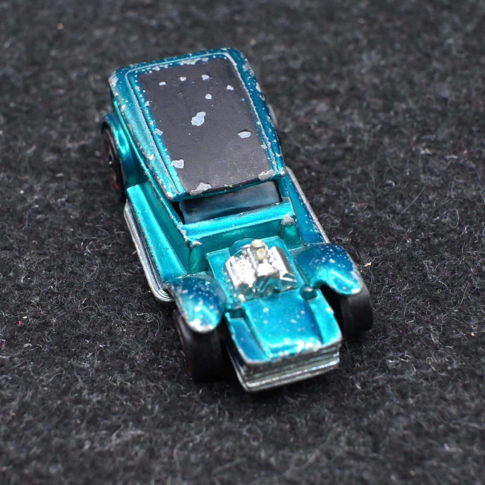 Original Hot Wheels Redline 1969 The Demon Aqua Made In Hong Kong - Thumbnail 5