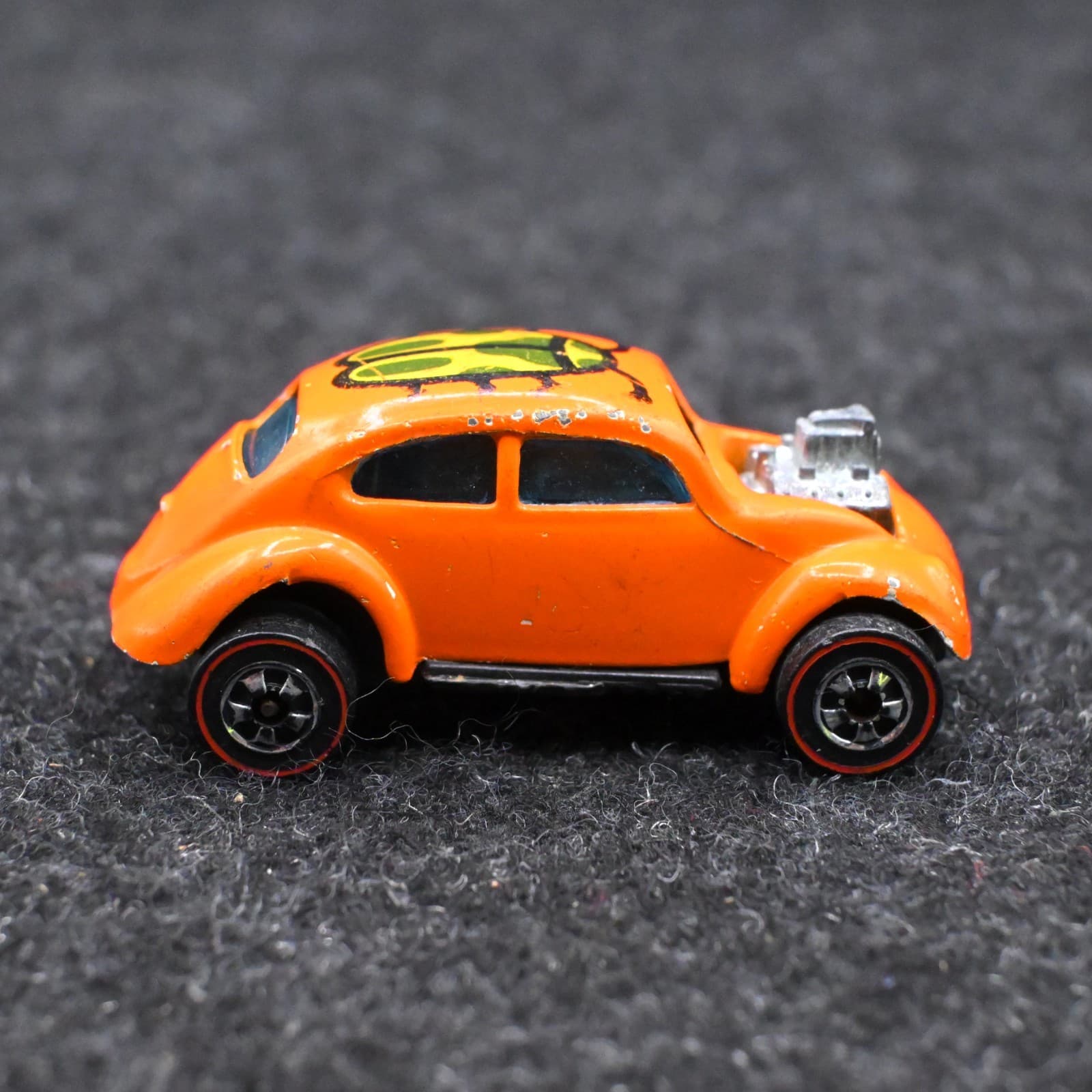 Hot Wheels Redline Wisconsin Toy Company VW Volkswagen Bug Orange Insect Roof - Thumbnail 3