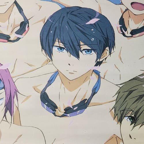Free! Eternal Summer Big 31"x42" Fabric Scroll Anime FUNIMATION Haruka Rin Ikuya - Thumbnail 6