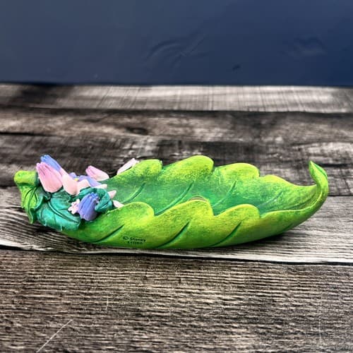 Vintage Disney Ceramic Tinker Bell Paper Clip Dish Desk
