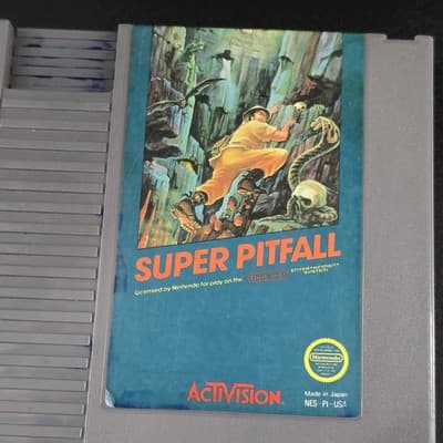 Super Pitfall NES Nintendo Entertainment System, 1987 - Tested - Thumbnail 2