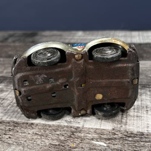 Vintage TT Takatoku Toys Japan Tin Litho Airport Service Toy Car Made in Japan - Thumbnail 7