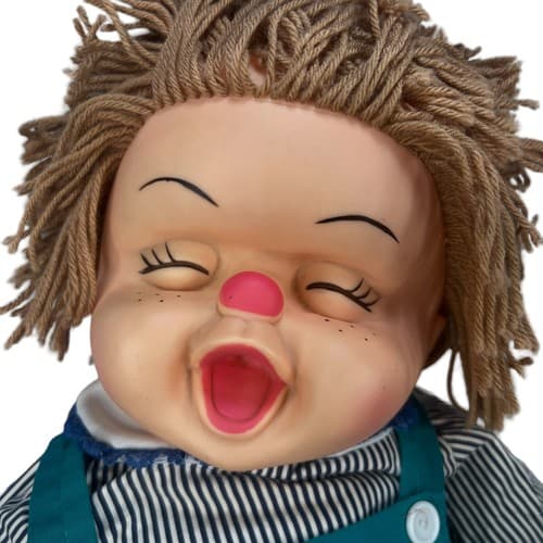 Vintage collectible Ice Cream Doll 1980’s Boy Rare Overalls 24” Huge - Thumbnail 3