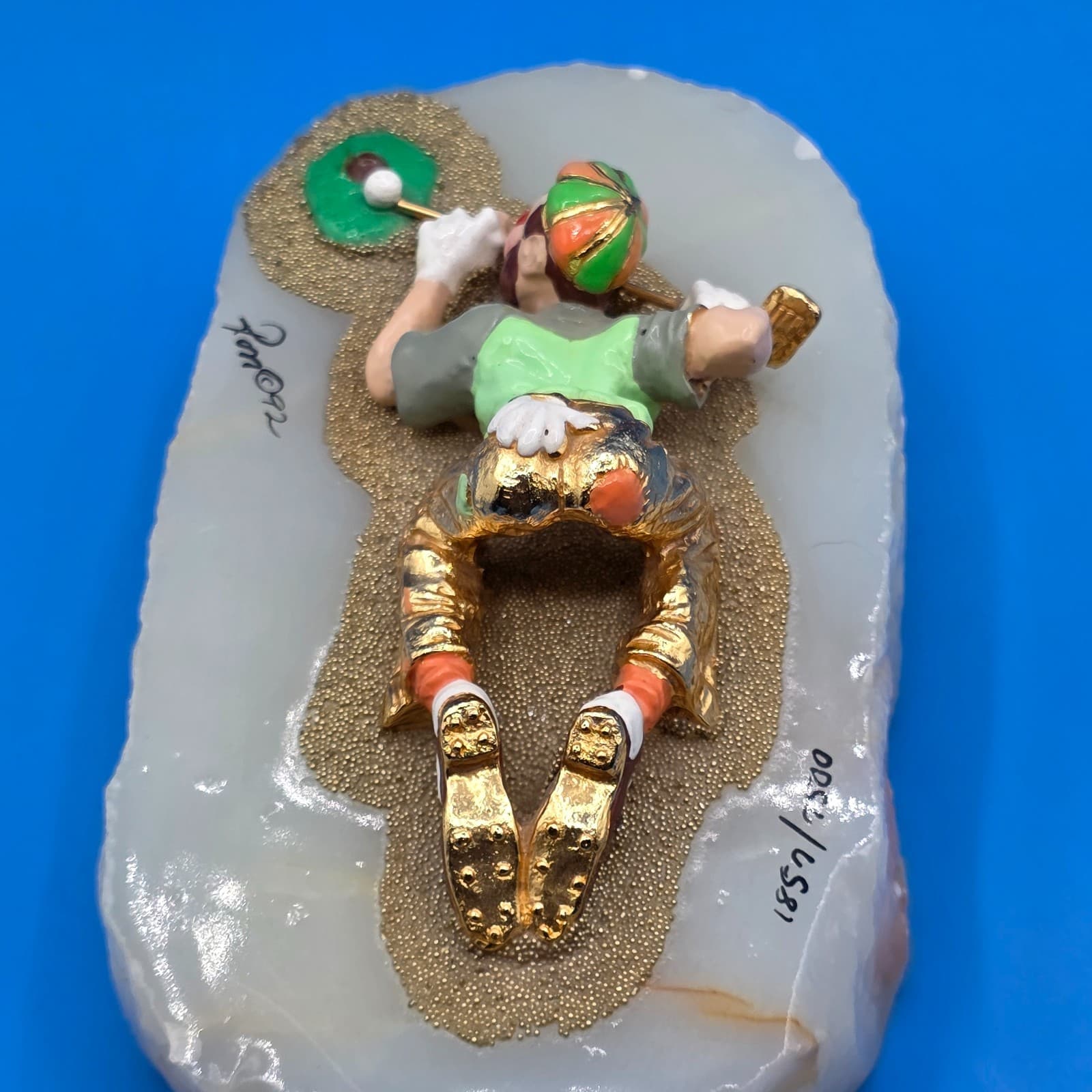 Ron Lee Clown Golfer 1990 Vintage Figurine 1857/7500 - Thumbnail 5