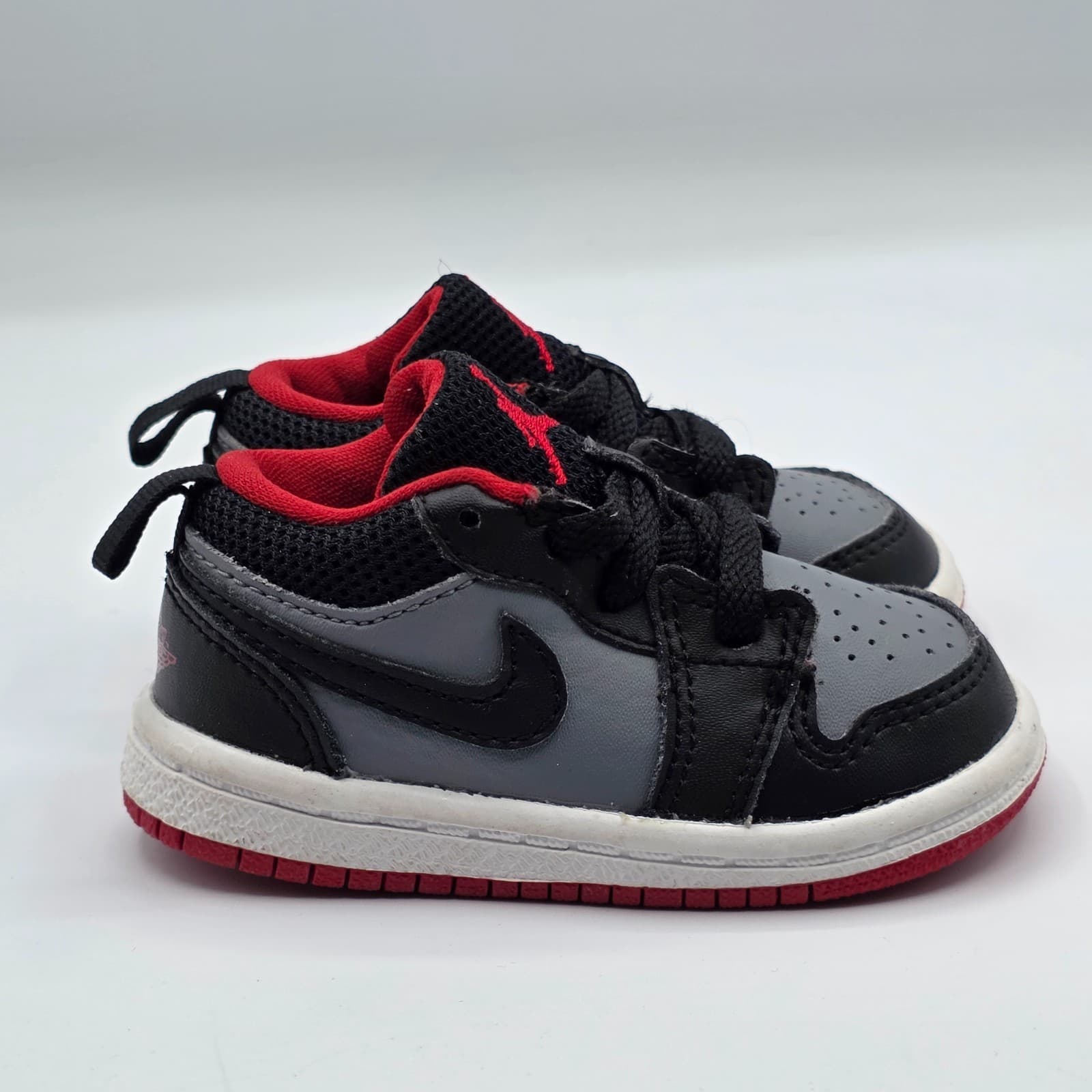 Nike jordan 1 low BT 4C Black Red Grey 644476-020 - Thumbnail 5