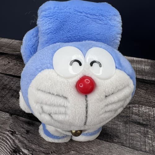 Doraemon Charador Muffler Stuffed Toy Bandai Original Blue - Thumbnail 3