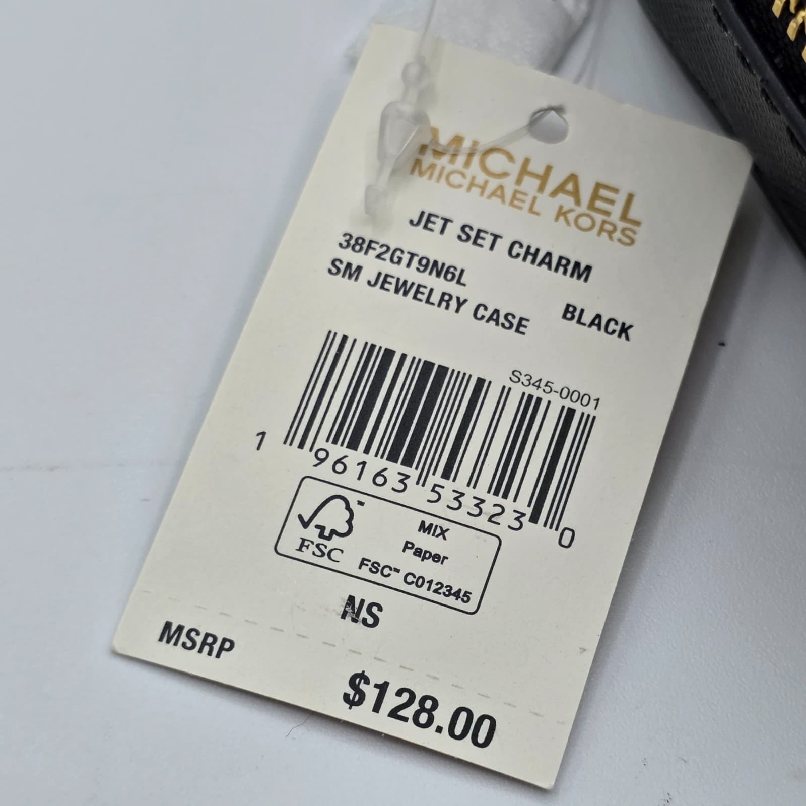 NWT Michael Kors Giftables Small Jewelry Case Box Leather Black Travel $128 MK - Thumbnail 3