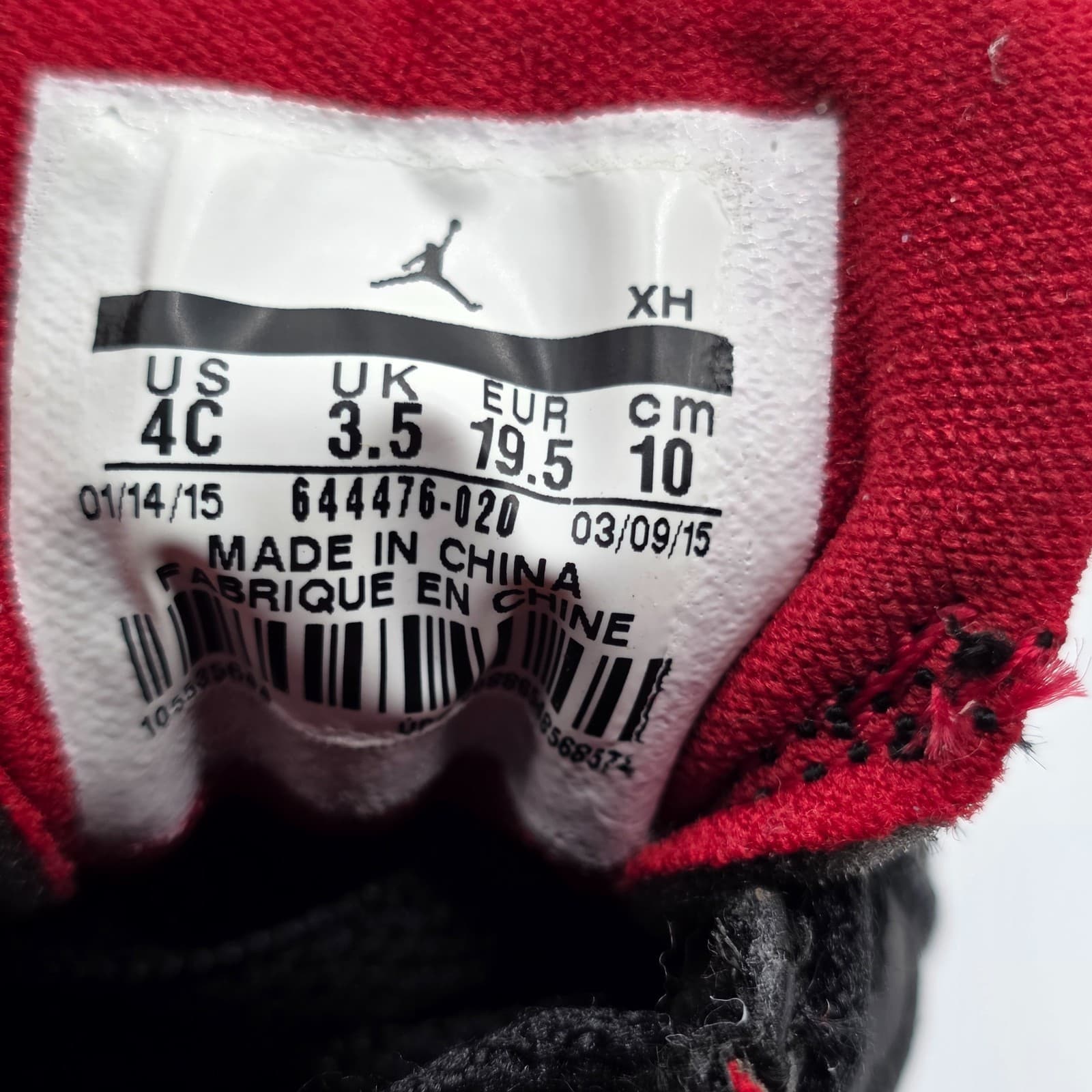 Nike jordan 1 low BT 4C Black Red Grey 644476-020 - Thumbnail 9