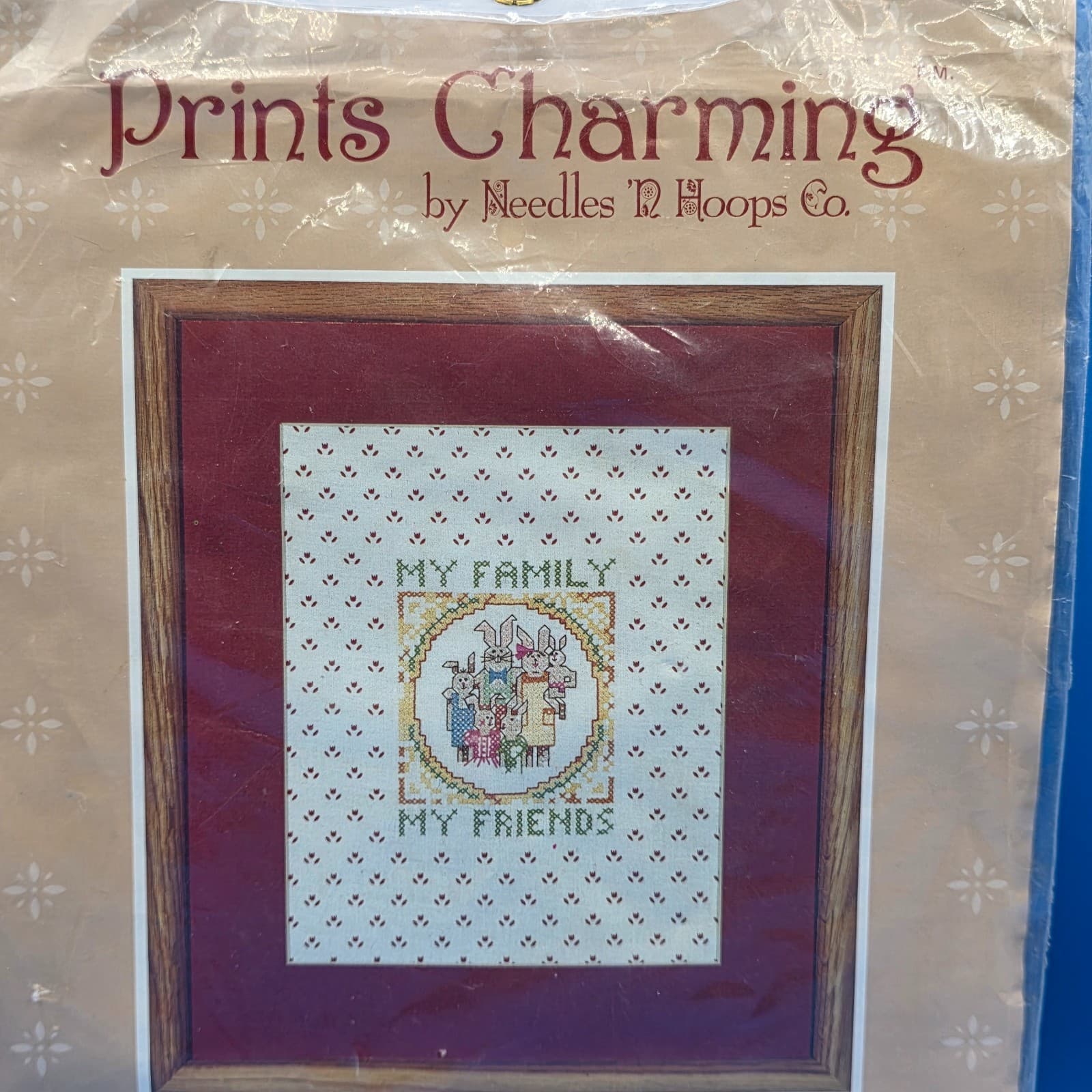 Needles 'N Hoops Prints Charming Counted Cross Stitch Kit #724 MY FAMILY~~NIP!! - Thumbnail 2