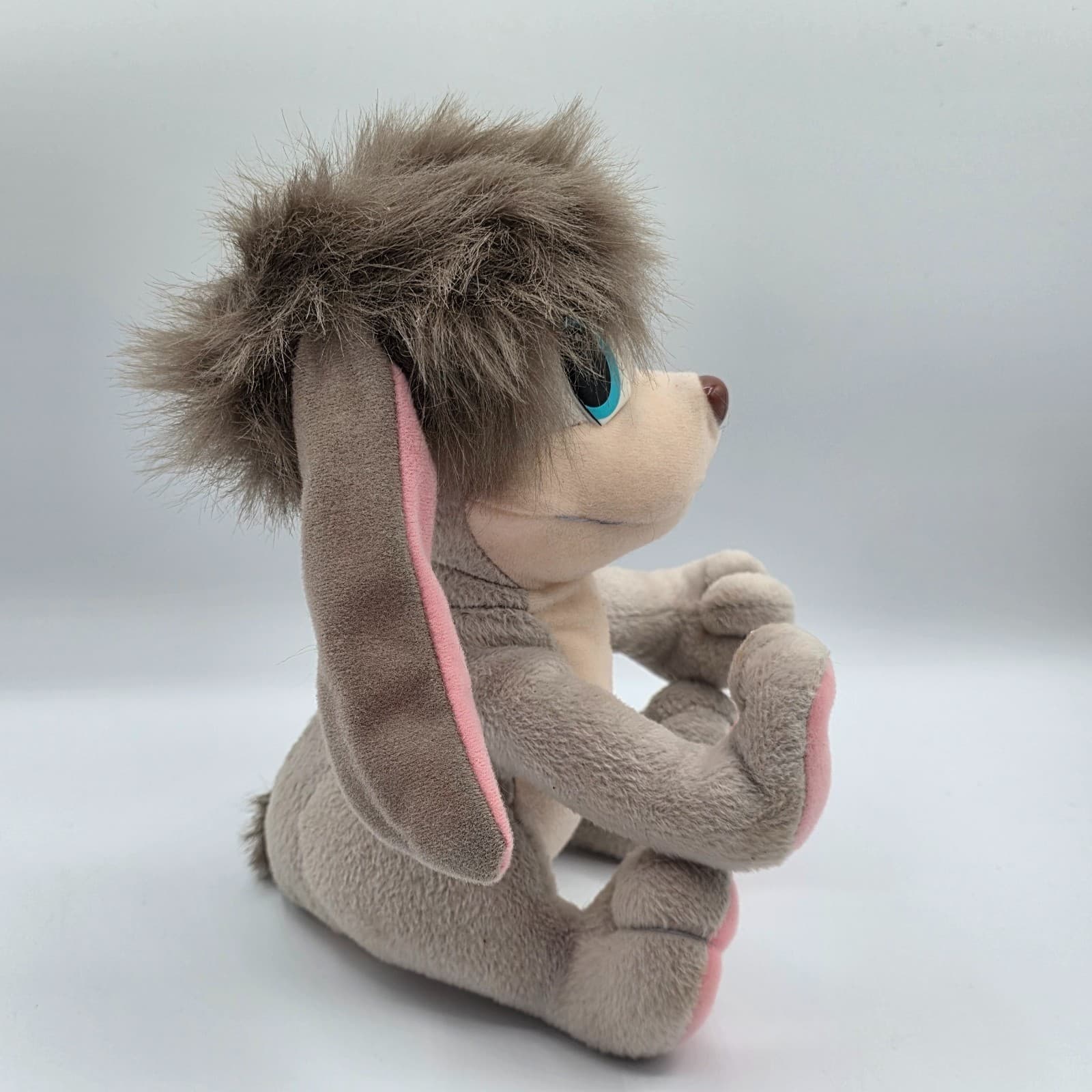 VTG 1997 Anastasia Pooka Puppy Dog Plush Gray Flapping Ears 8.5” FOX Toy 90s - Thumbnail 5