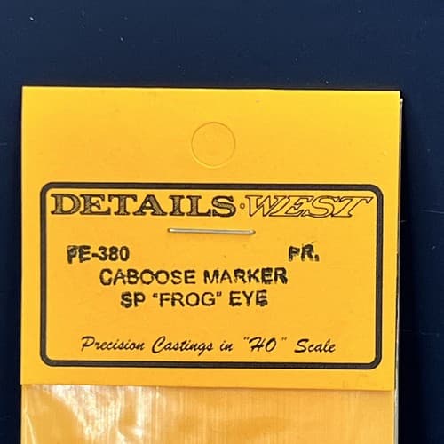Details West #FE-380 HO Bay Window Caboose Marker Lights-SP Frog Eye (2)-NIP - Thumbnail 2