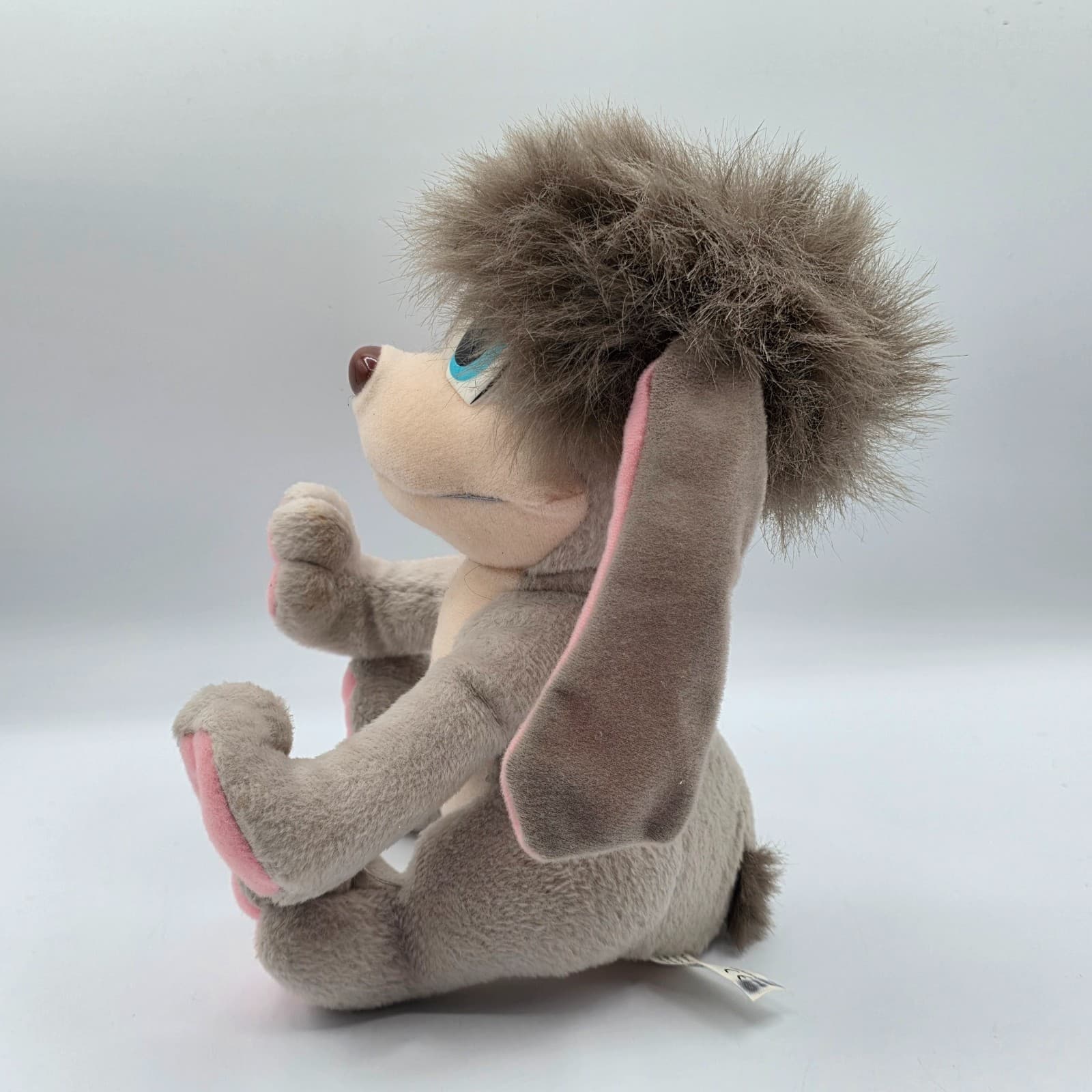 VTG 1997 Anastasia Pooka Puppy Dog Plush Gray Flapping Ears 8.5” FOX Toy 90s - Thumbnail 4