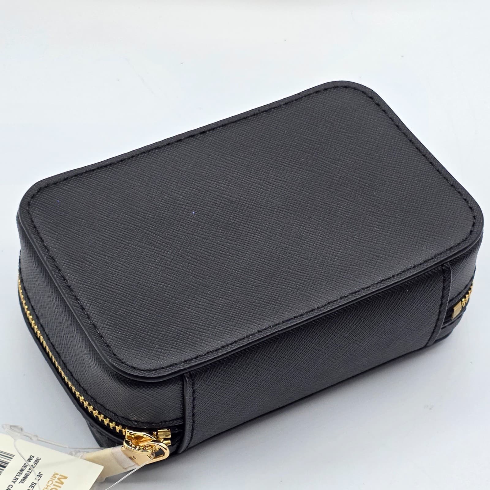 NWT Michael Kors Giftables Small Jewelry Case Box Leather Black Travel $128 MK - Thumbnail 9