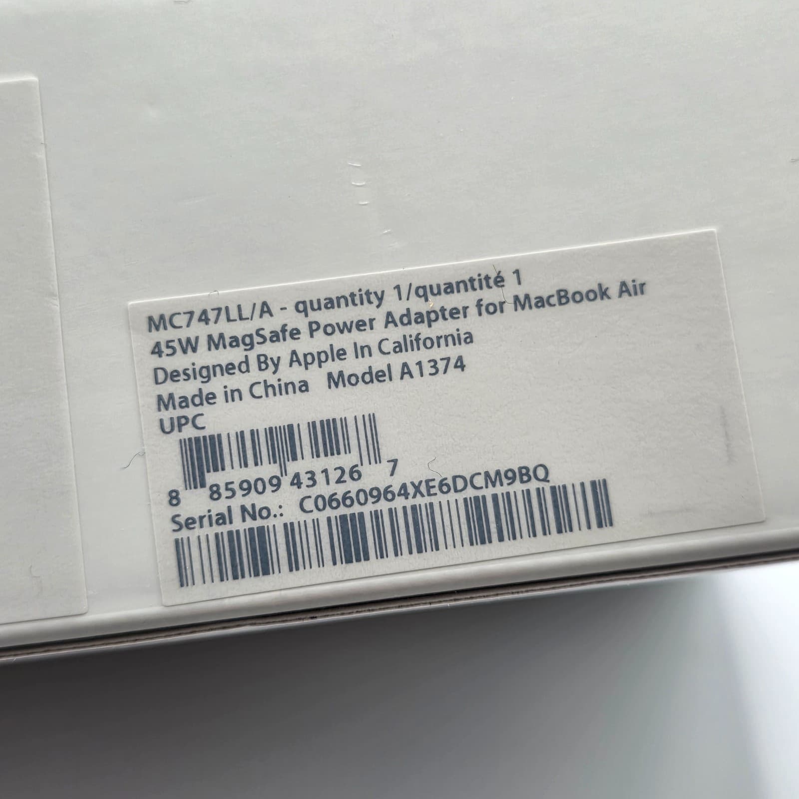 New! Apple 45W MagSafe Power Adapter For MacBook & MacBook Air - (OEM | SEALED) - Thumbnail 7