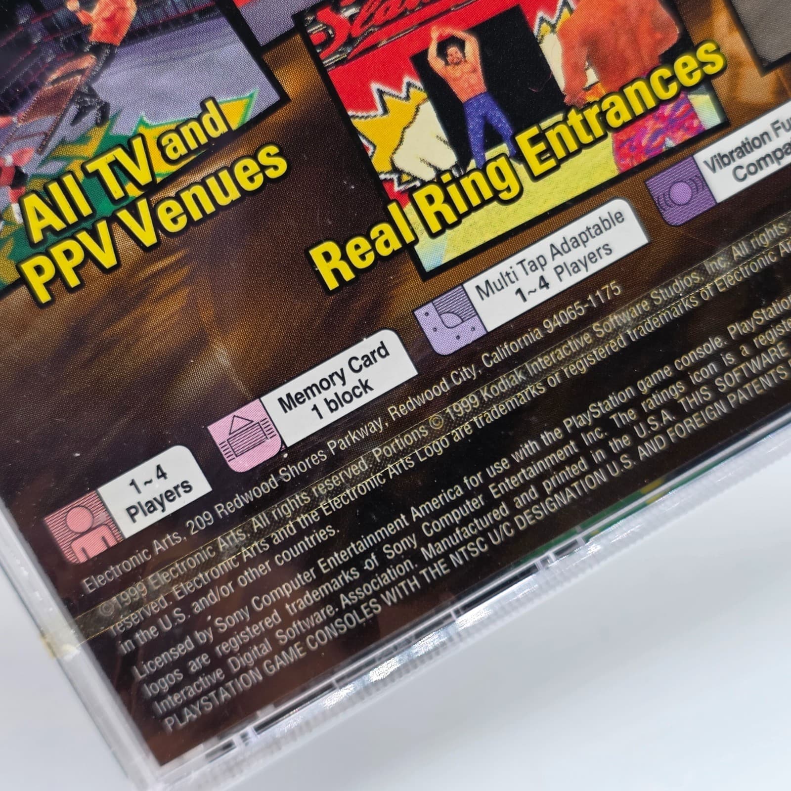 WCW Mayhem Wrestling Black Label NEW factory sealed Playstation 1 one - Thumbnail 3