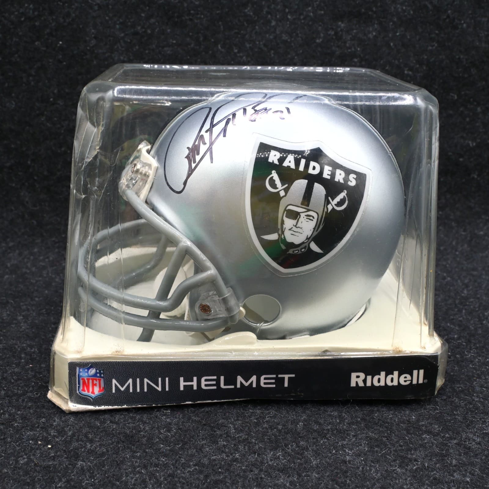 LAS VEGAS RAIDERS SIGNED RIDDELL MINI HELMET - Thumbnail 2