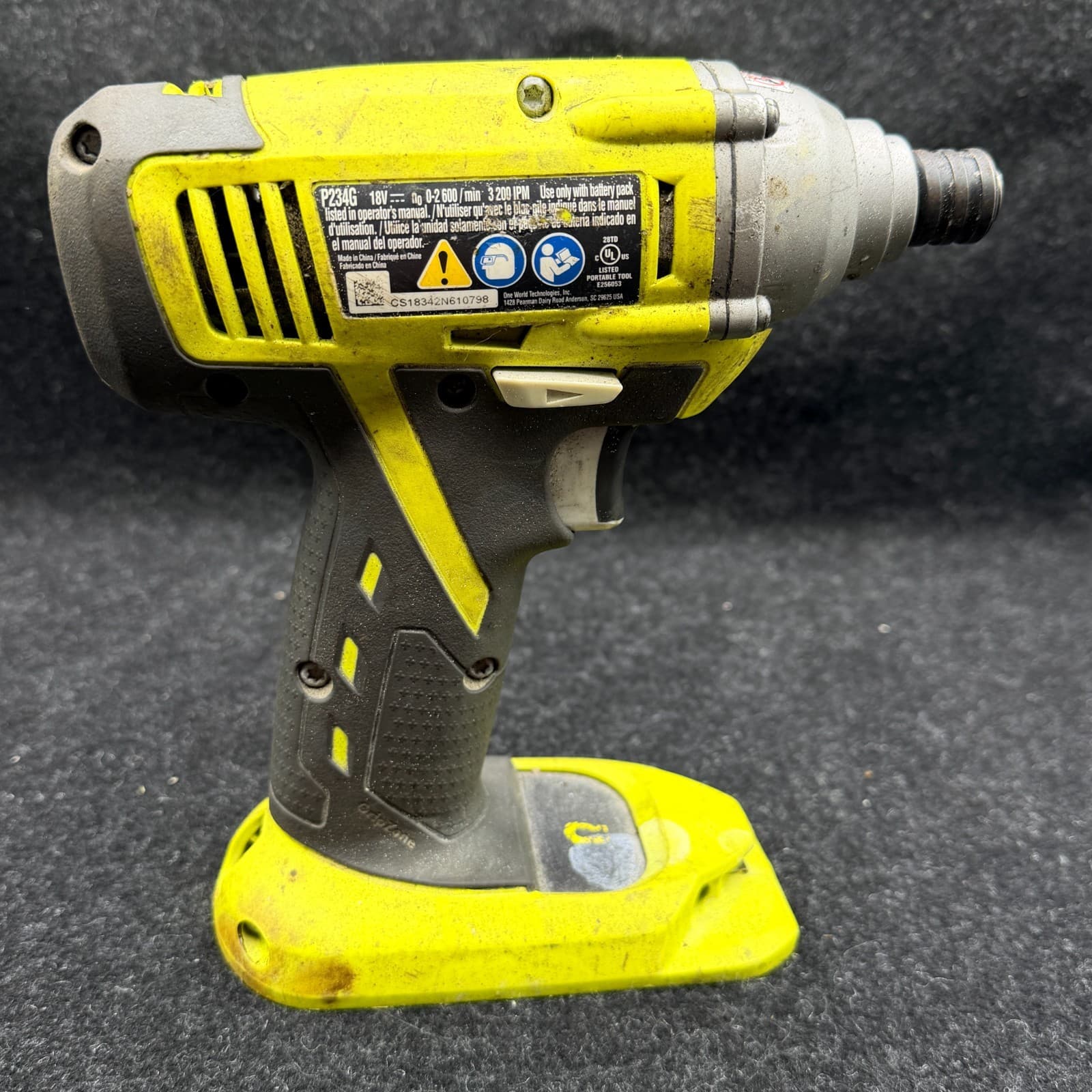 Ryobi P271 ONE+ 18V Lithium Ion 1/2" 2 Speed Drill/Driver Sold As Tool Only - Thumbnail 5
