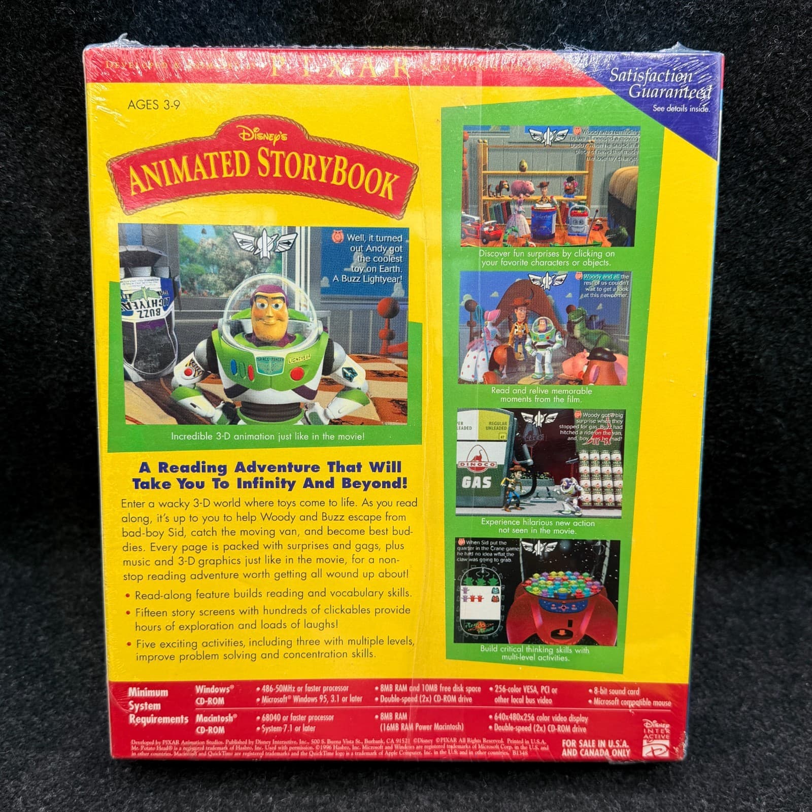 NEW Disney's Toy Story Animated StoryBook Windows/Macintosh 1996 Big Box Sealed - Thumbnail 6