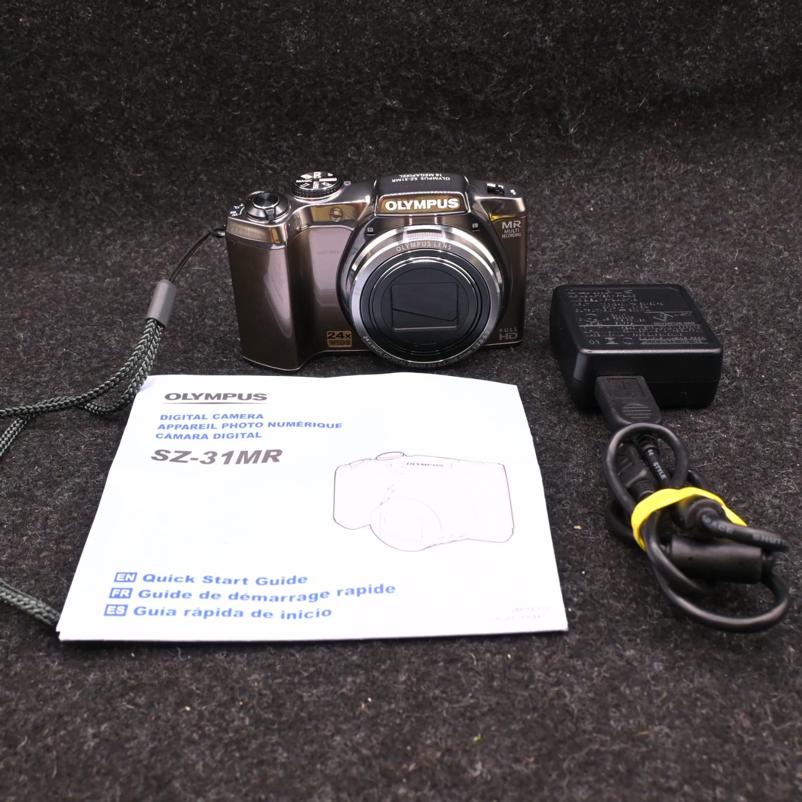 Olympus SZ-31MR 16MP Digital Compact Camera w/ Battery & Charger Tested & Workin - Thumbnail 2