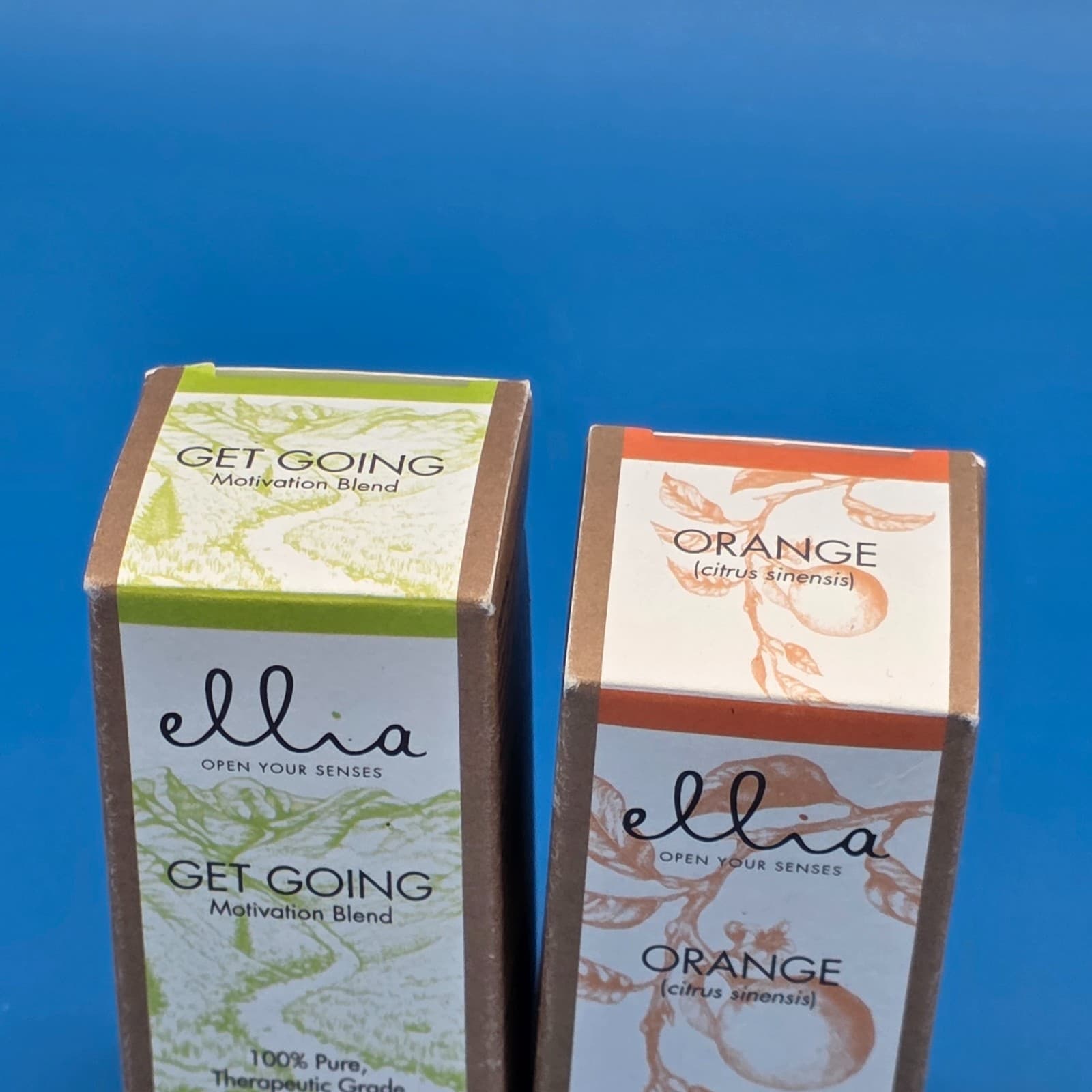 2x Ellia Get Going & Orange Therapeutic Pure Essential Oil Homedics 0.5 oz - Thumbnail 5