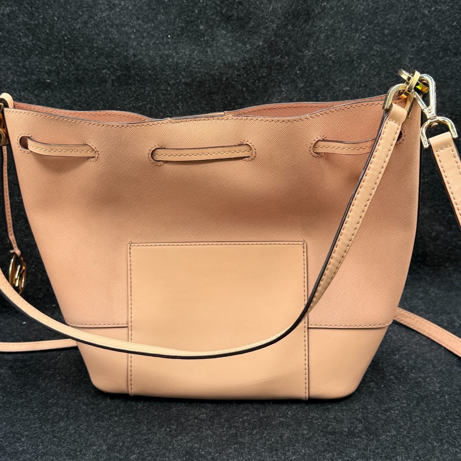 Michael Kors Trista Leather Bucket Bag - Light Pink - Lightly Used - Thumbnail 7