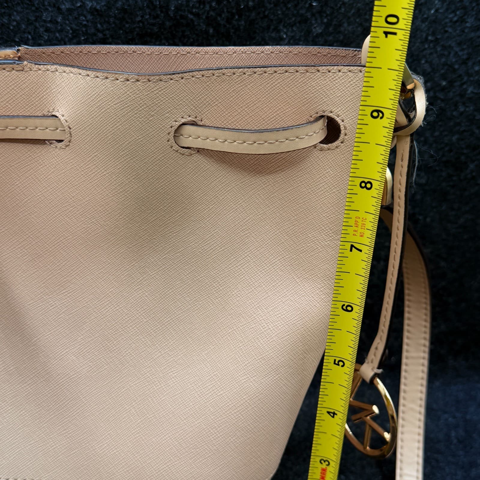 Michael Kors Trista Leather Bucket Bag - Light Pink - Lightly Used - Thumbnail 4