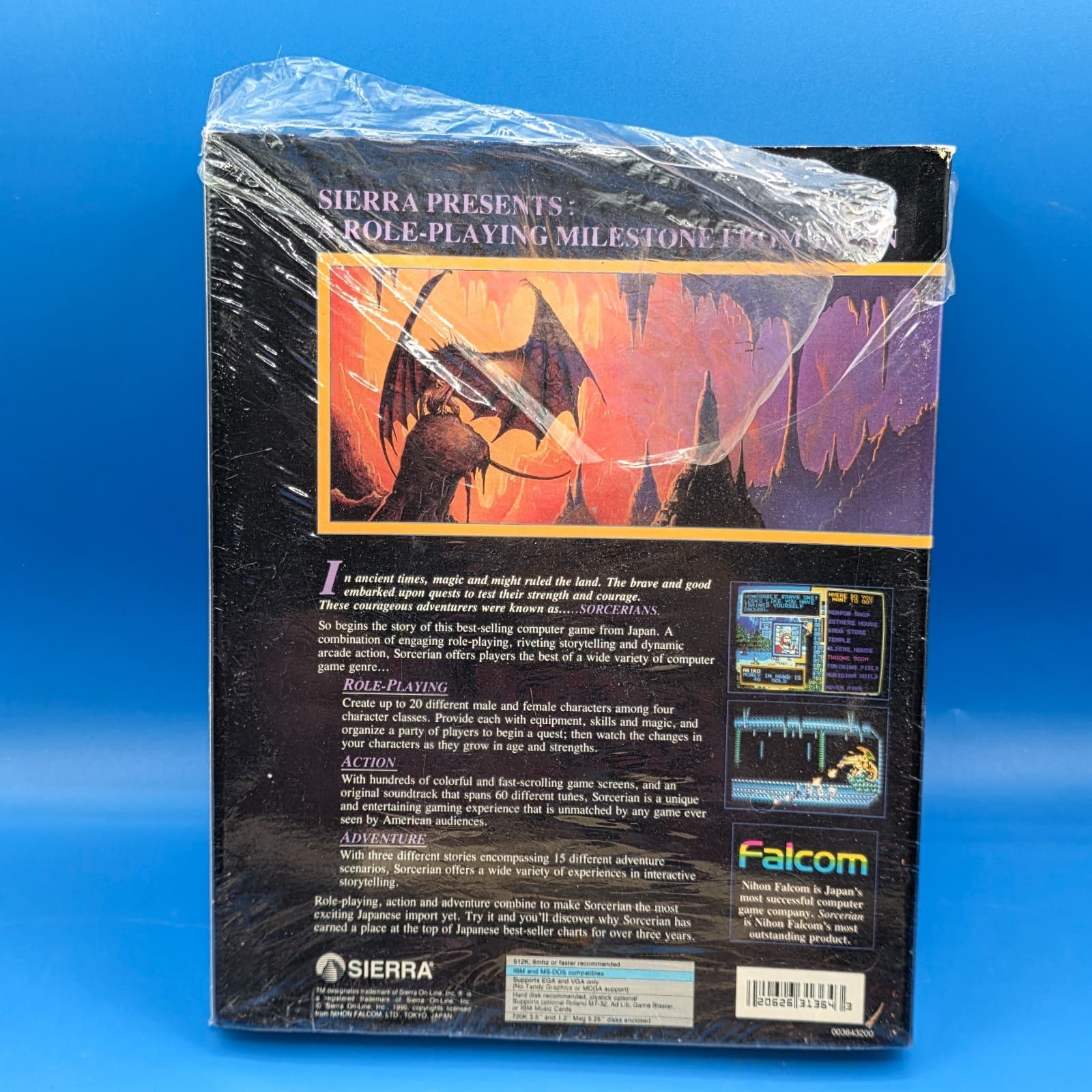 Sorcerian (PC, 1990) 5 Disks With Manual And Inserts Big Box - Thumbnail 5