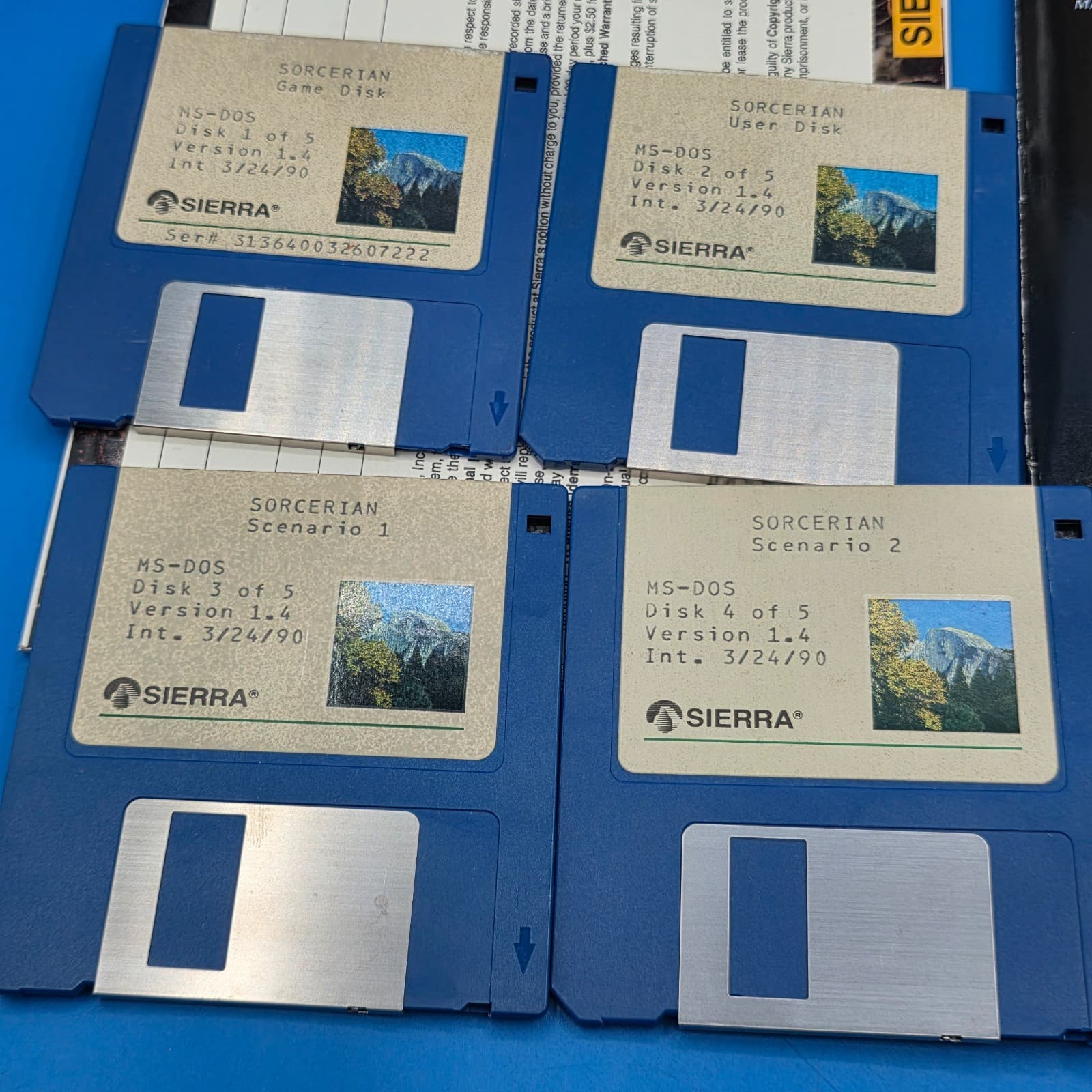 Sorcerian (PC, 1990) 5 Disks With Manual And Inserts Big Box - Thumbnail 2