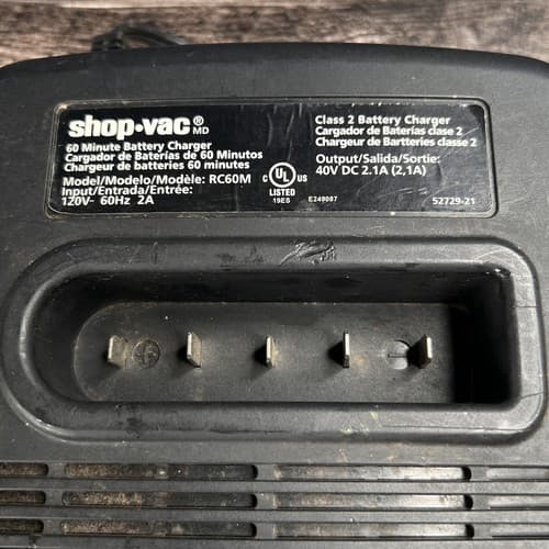 Shopvac 40V 60 Minute Battery Charger- RC60M - Thumbnail 2