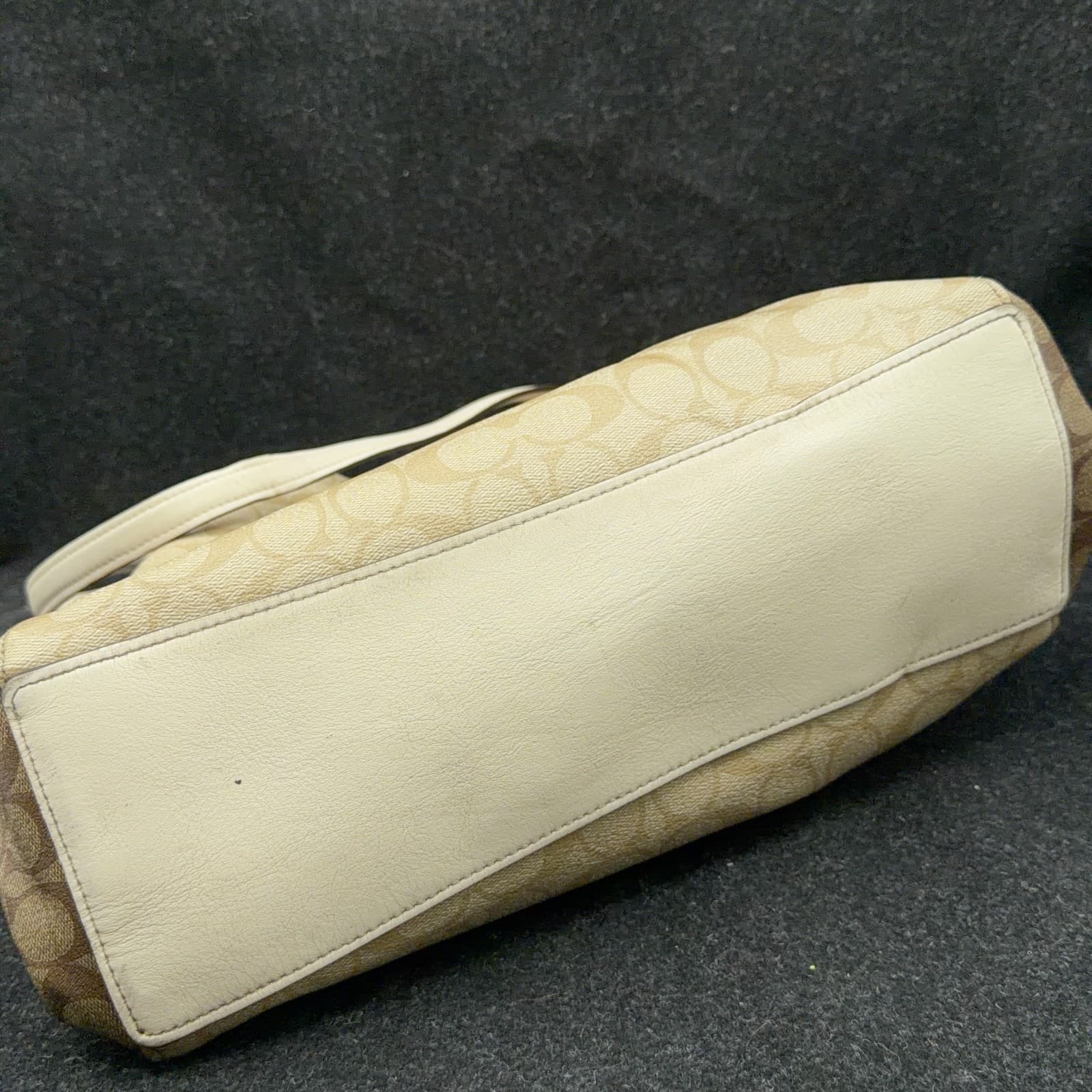 Coach Hallie Shoulder Bag with Snakeskin embossed Trim on zipper - Thumbnail 9