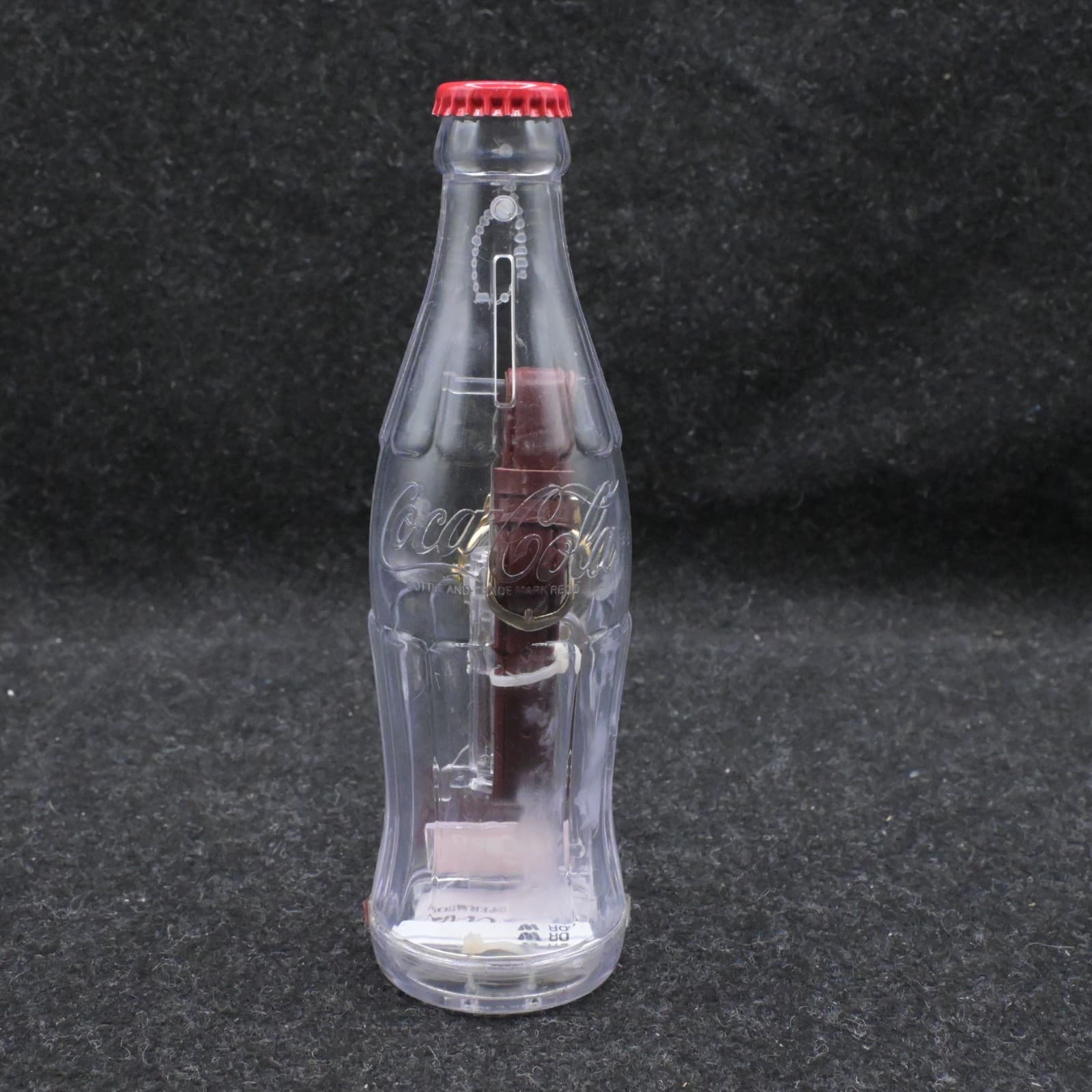 NOS 2002 Enjoy Coca-Cola Watch in Plastic Contour Coca-Cola Bottle Bank #55267W - Thumbnail 4