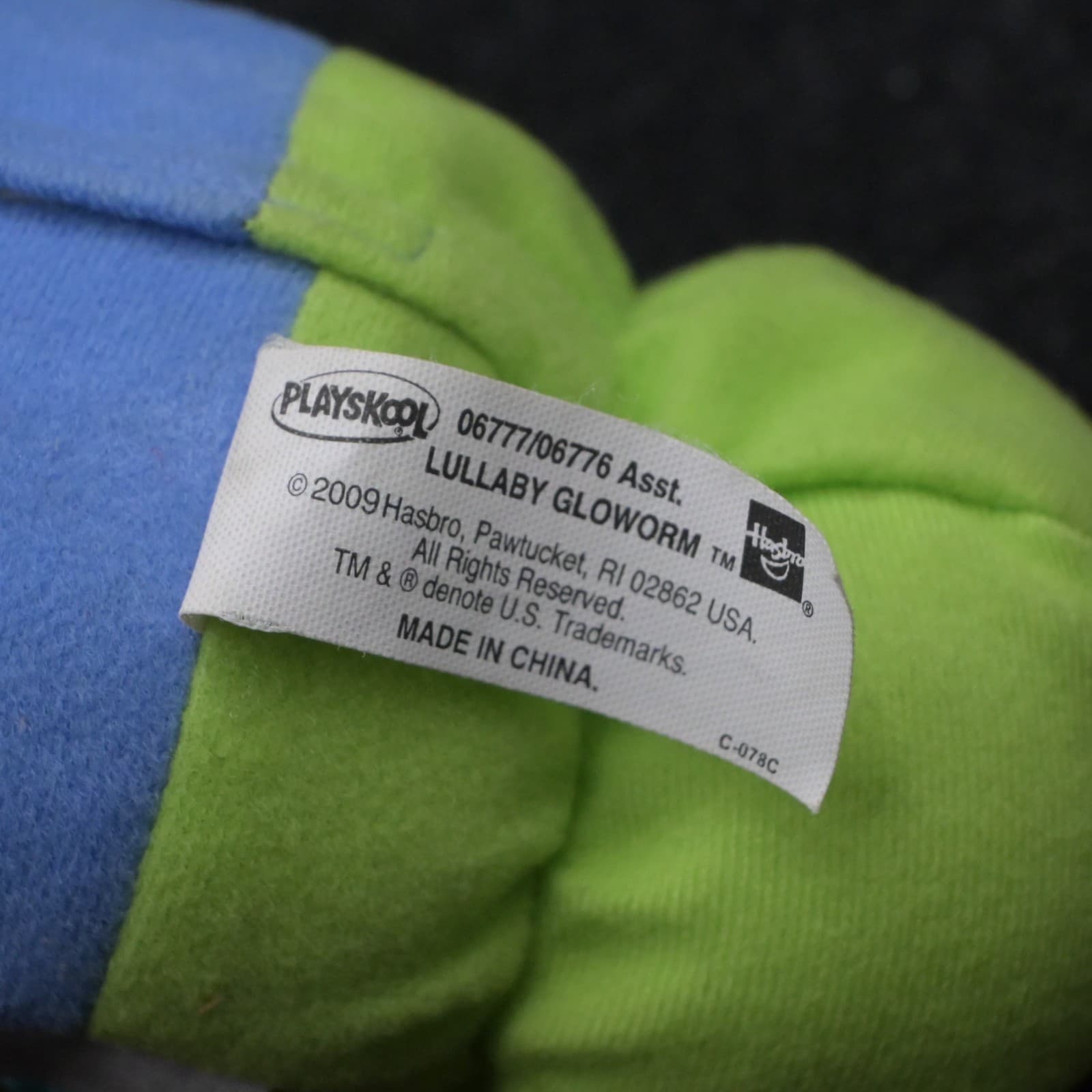 2009 Playskool Lullaby Gloworm Blue Musical Lights Works. - Thumbnail 9