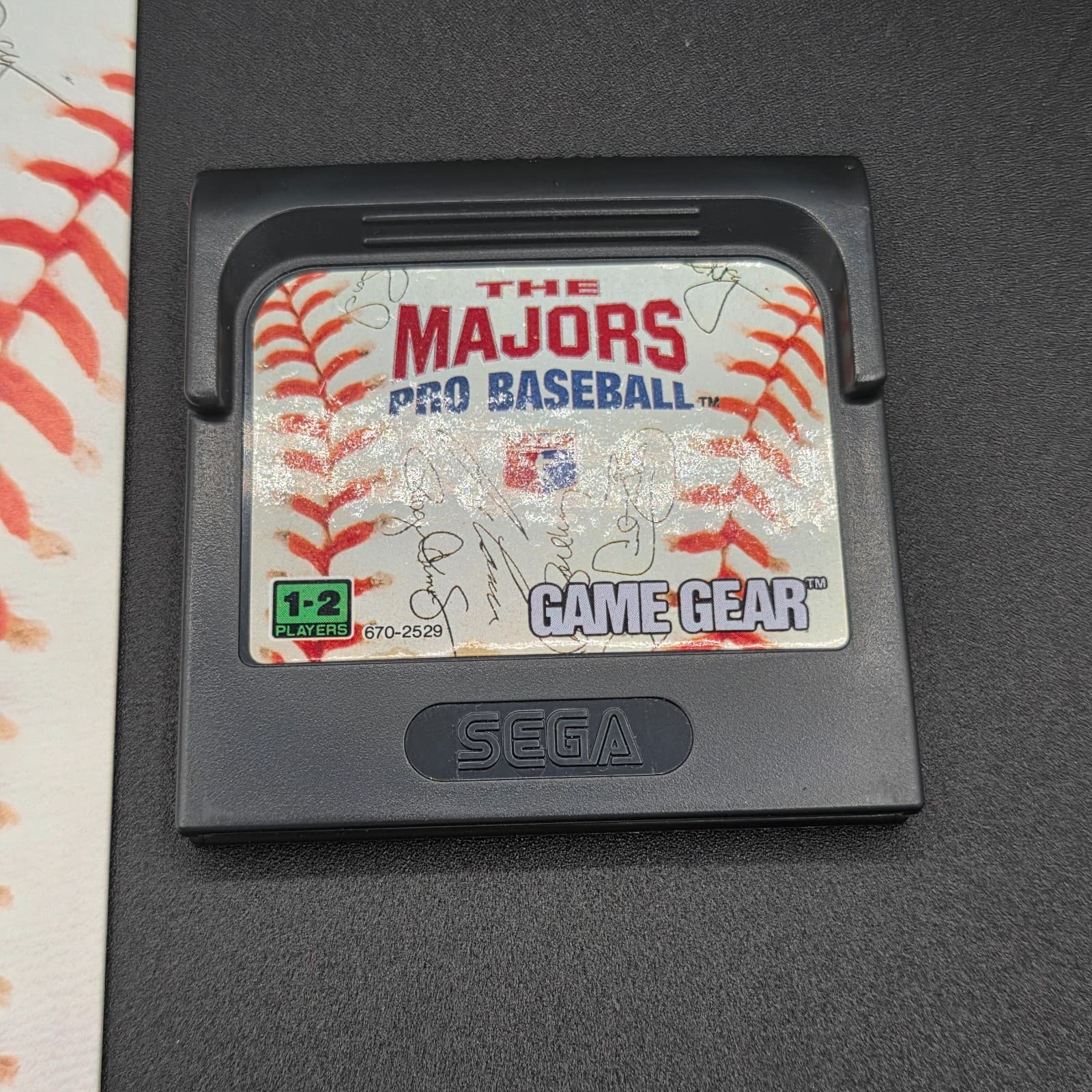 The Majors Pro Baseball Sega Game Gear Game w/Manual Tested - Thumbnail 2