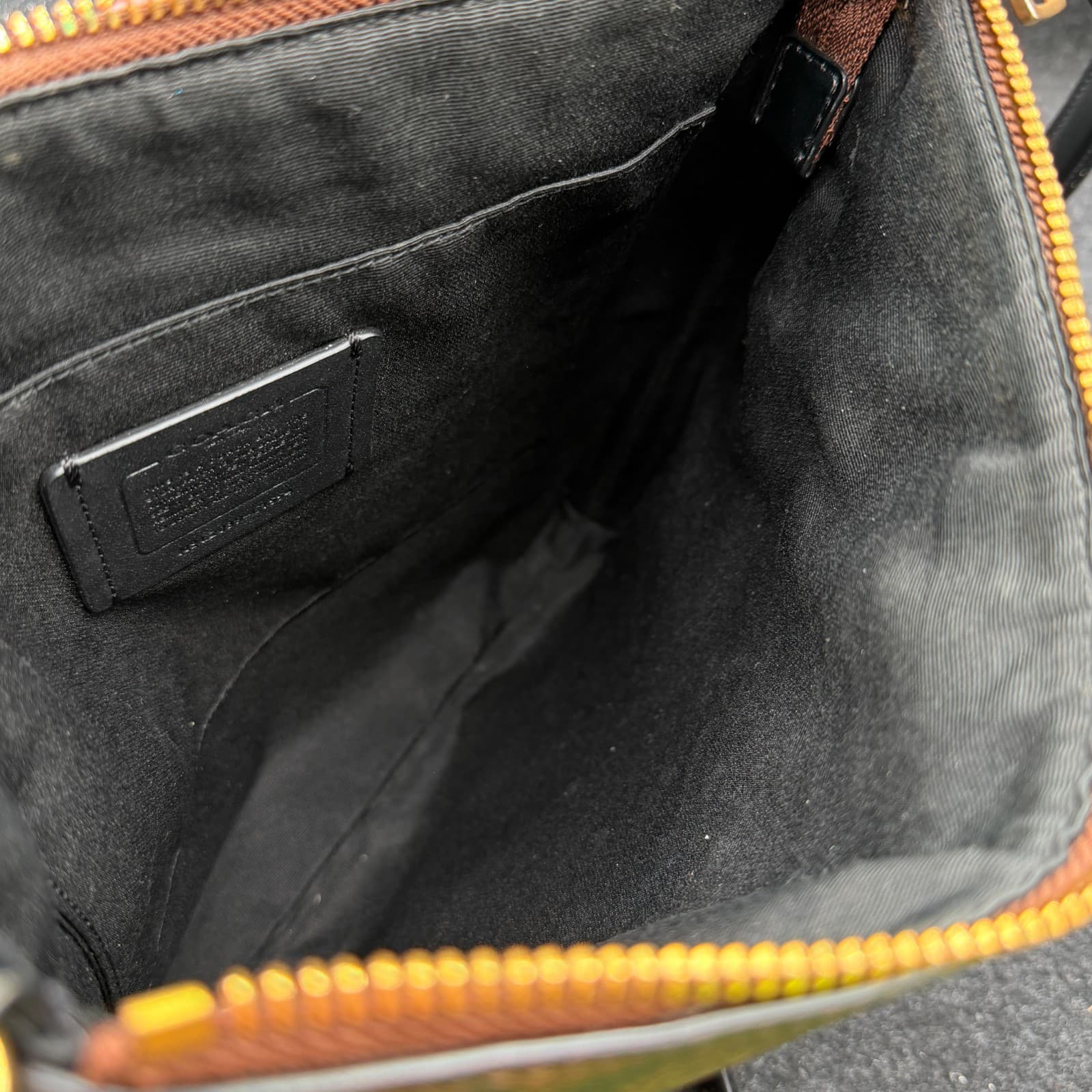 Coach Rowan File Bag In Signature Canvas Handbag - Black/Brown - Thumbnail 10